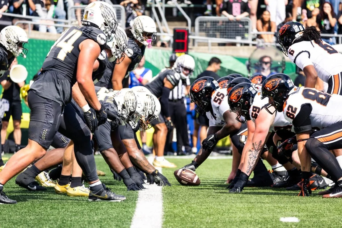 Ducks throw Beavers in a puddle