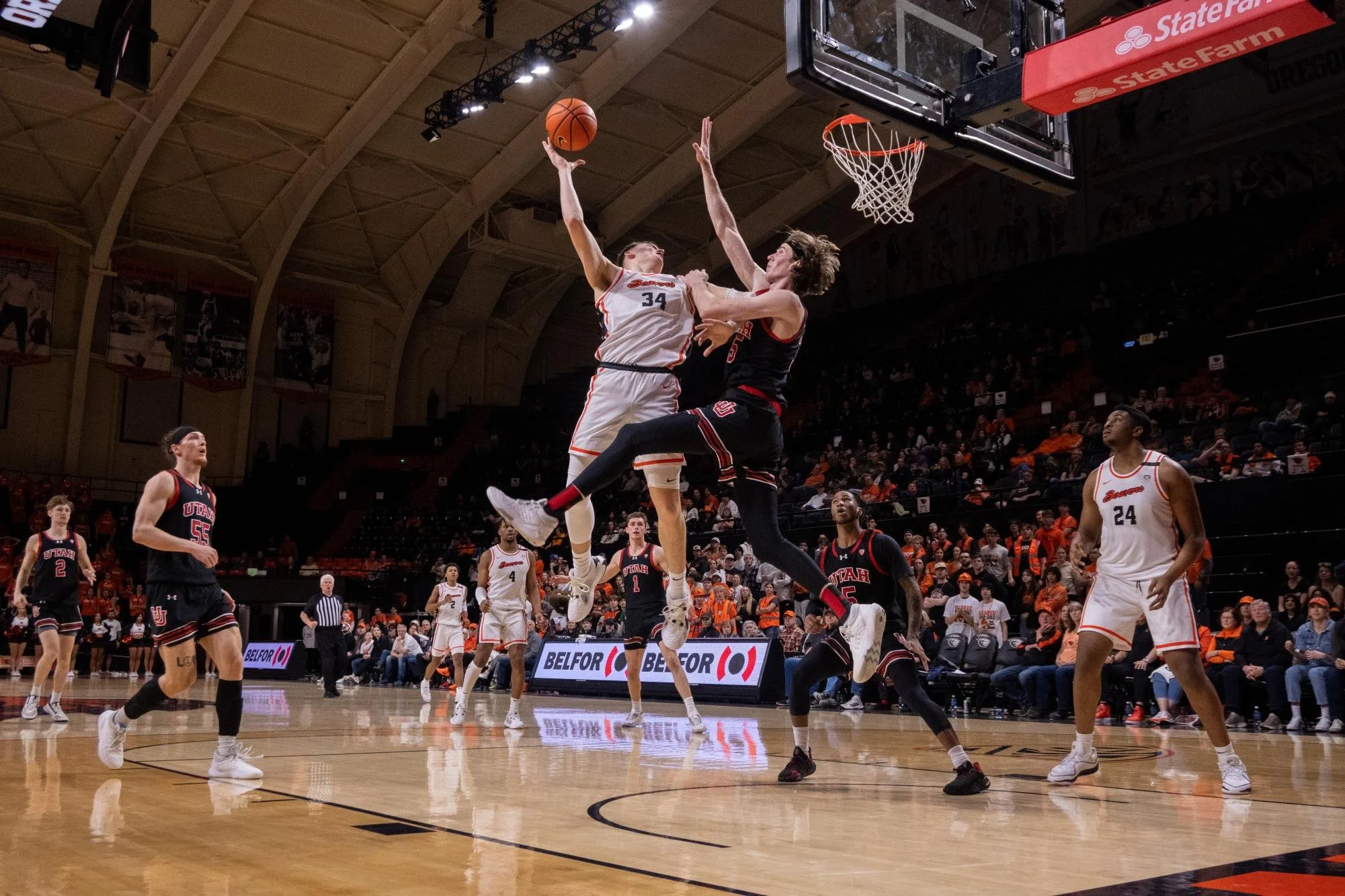 Oregon State basketball outlasts Utah at home
