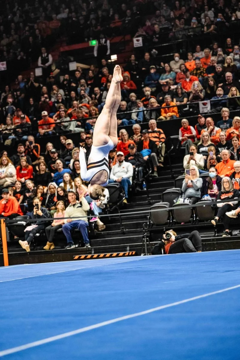 Beavers do flips over tri meet against Alaska and UC Davis