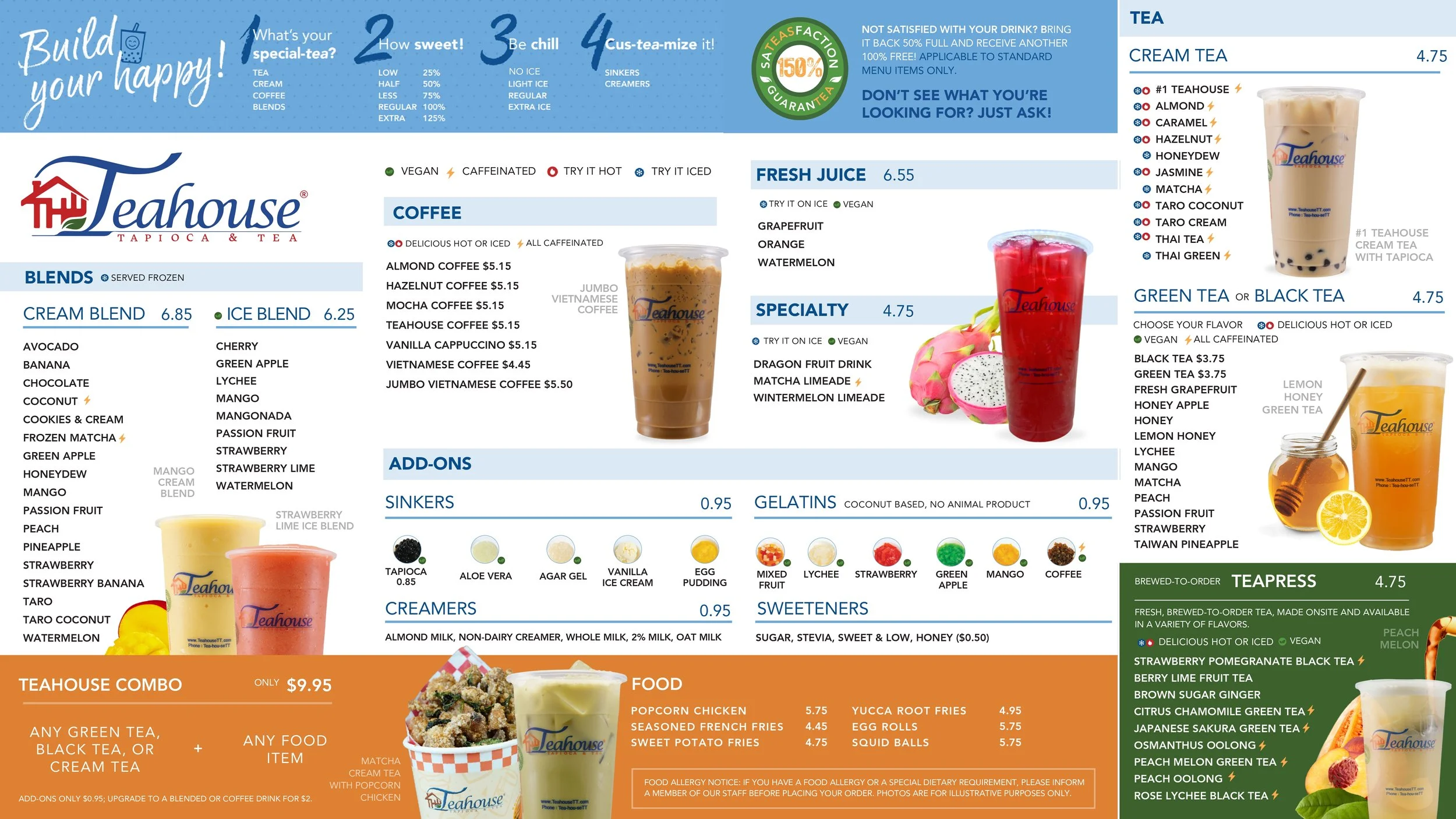 Our Menu — The Teahouse Tapioca and Tea