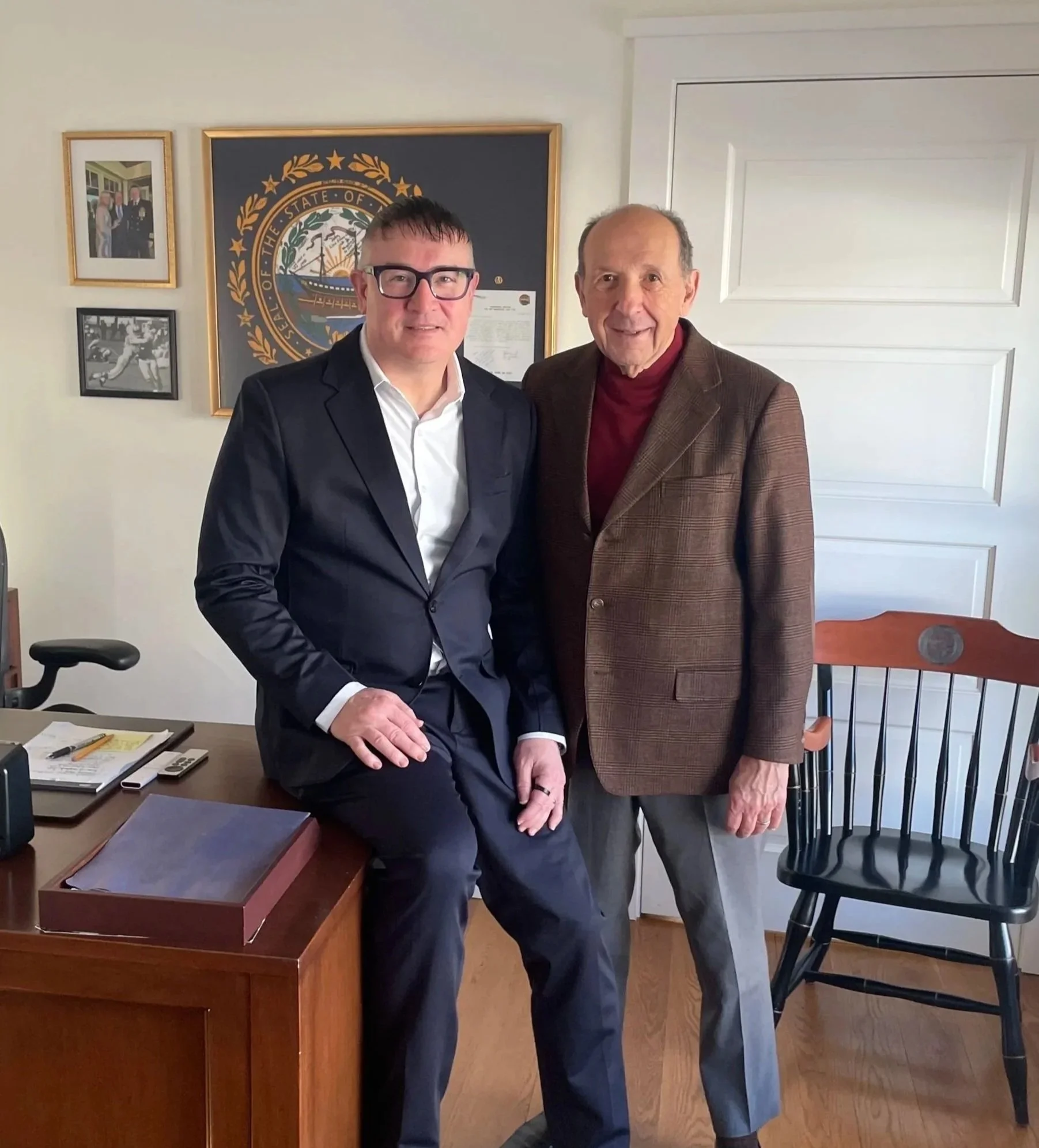 John McGunnigle and John Ranelli standing in office1.jpg