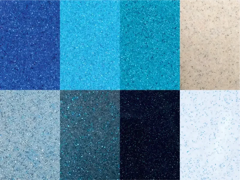 Explore 8 popular fiberglass pool colors and find the perfect finish for your backyard.