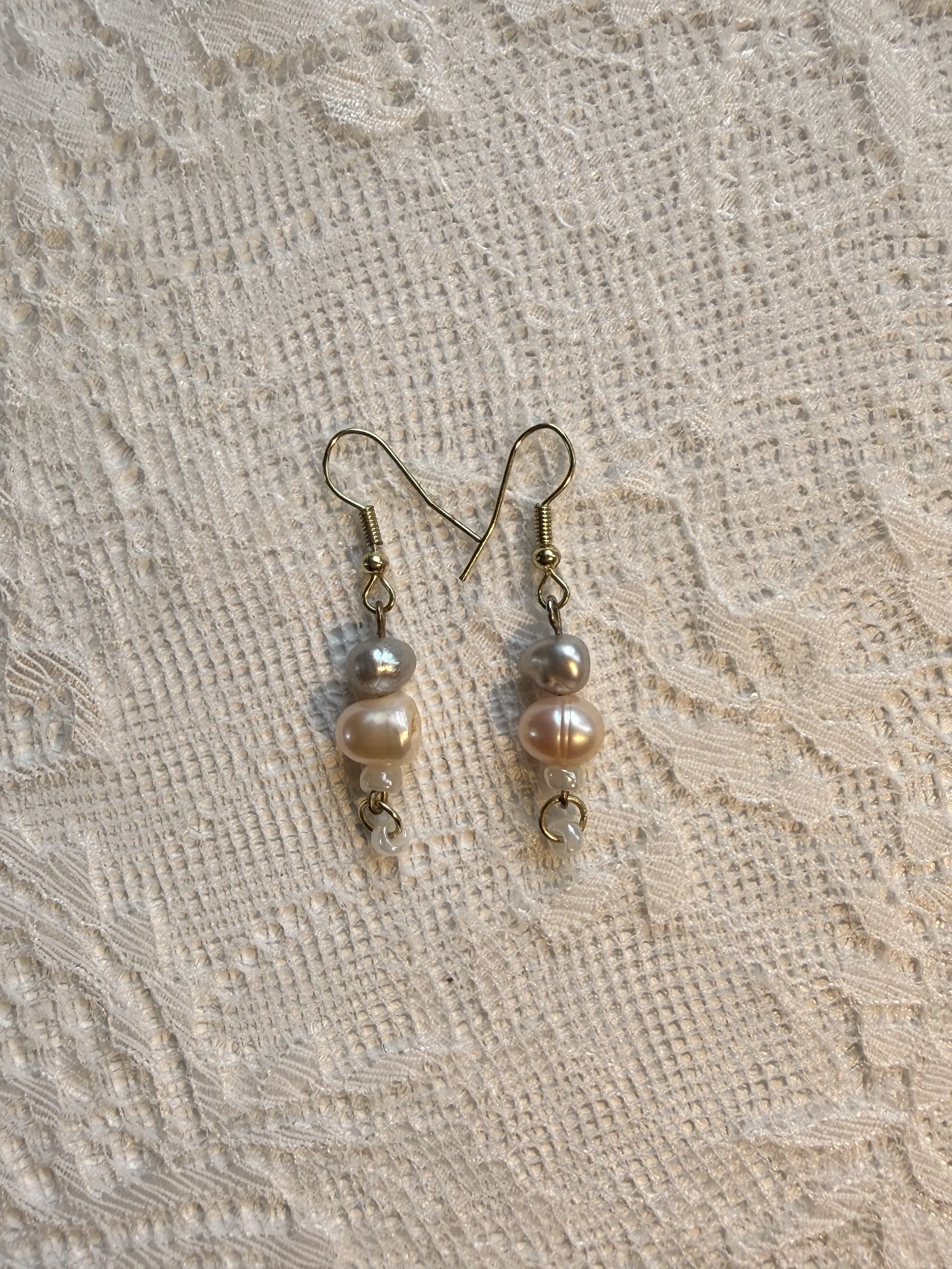 The Pink Pearl Princess Earring