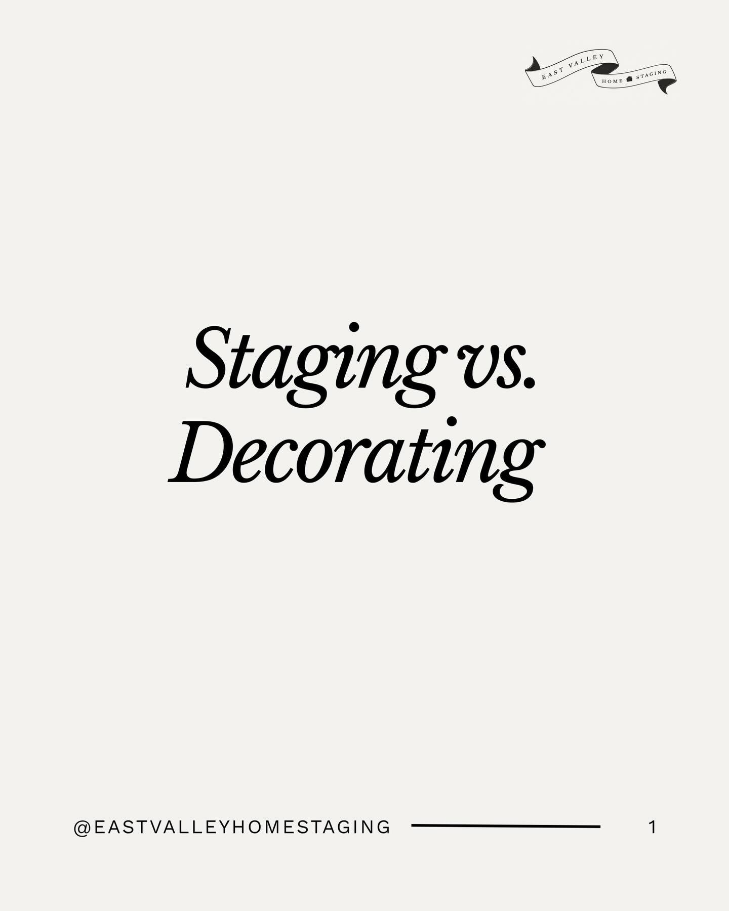 Decorating and staging are often confused, but they solve different problems. One helps you live beautifully. The other helps you sell strategically. If you&rsquo;re listing soon, staging can be one of the smartest investments before hitting the mark