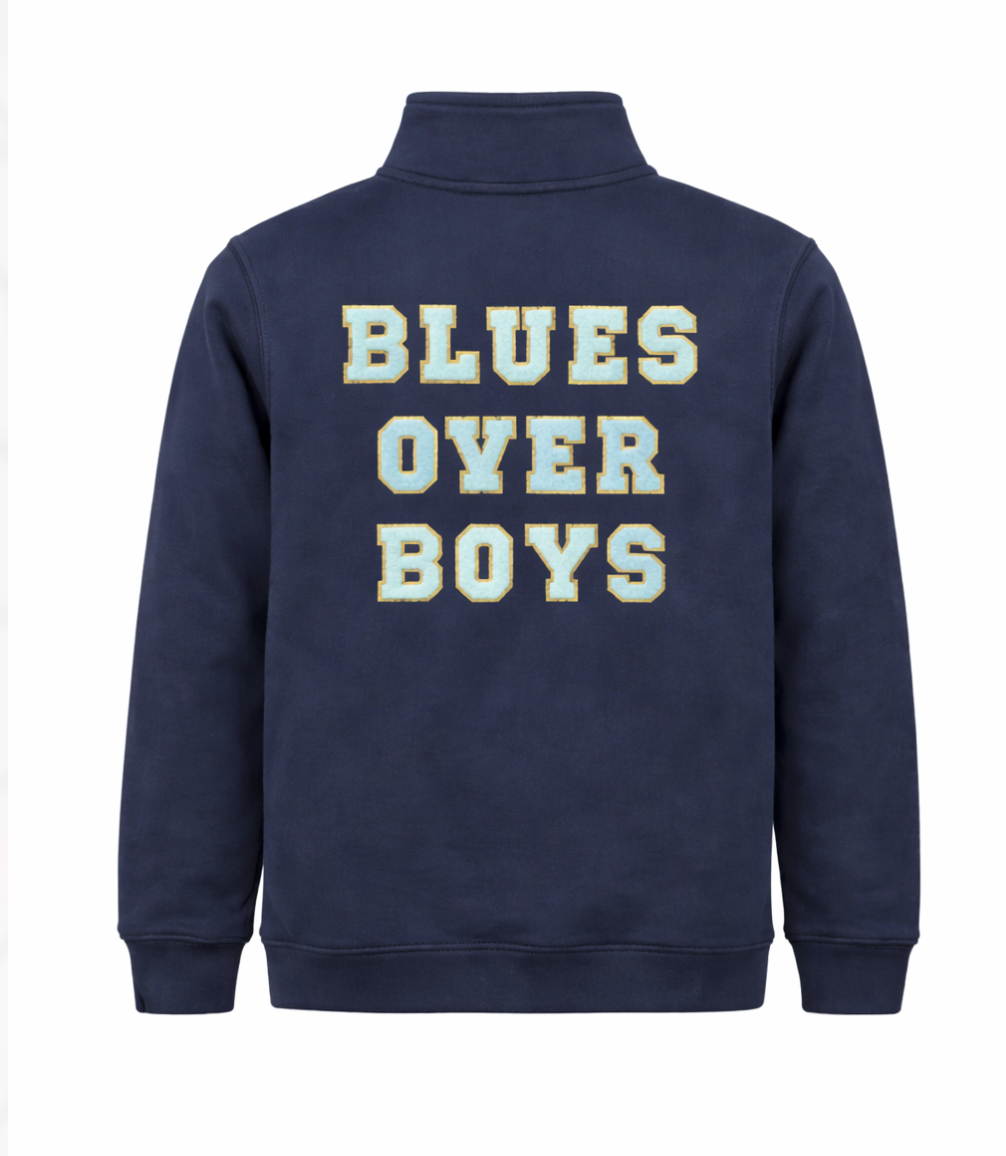 Kids Blues over Boys quarter zip