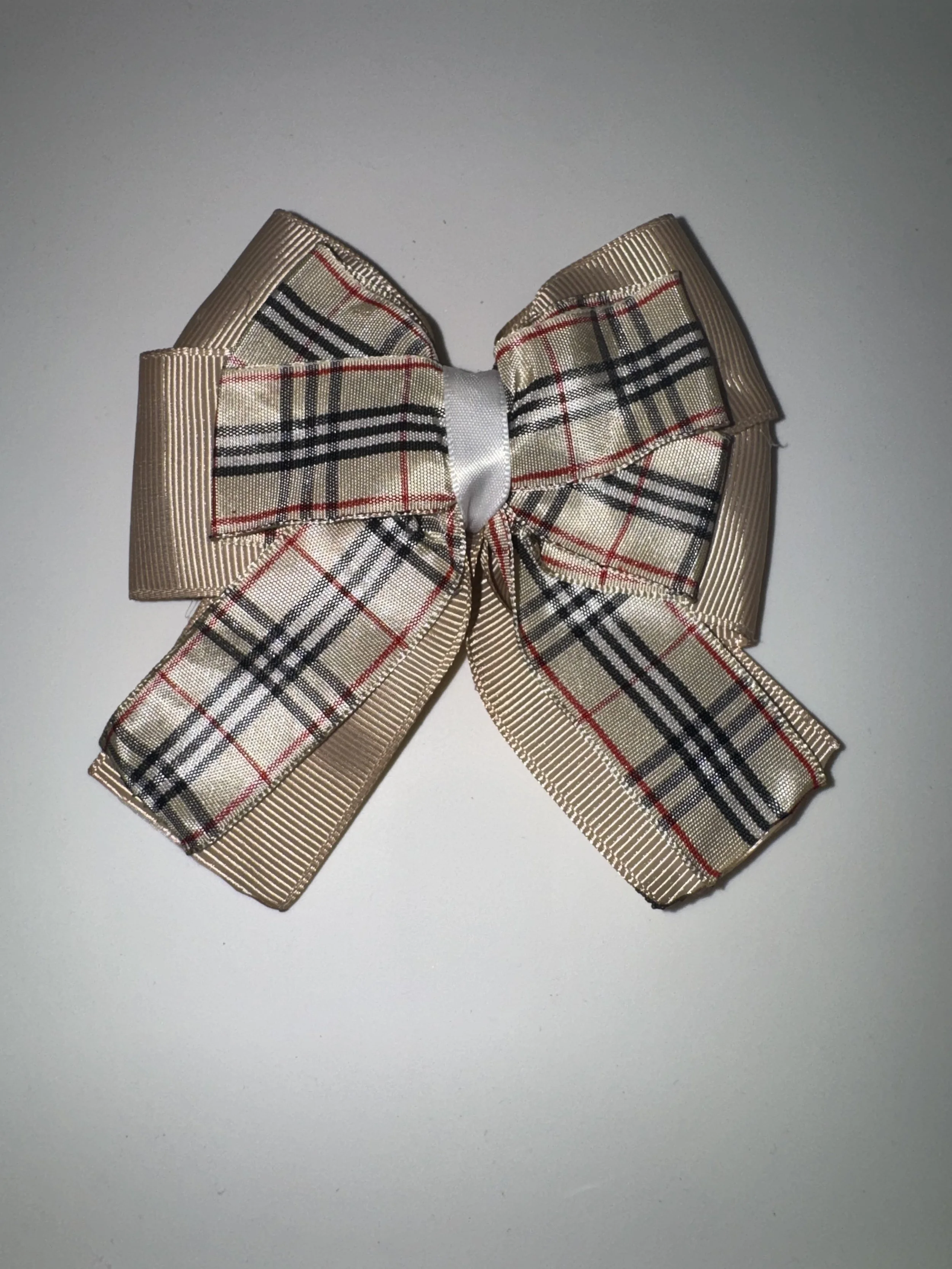 Burberry inspired bow