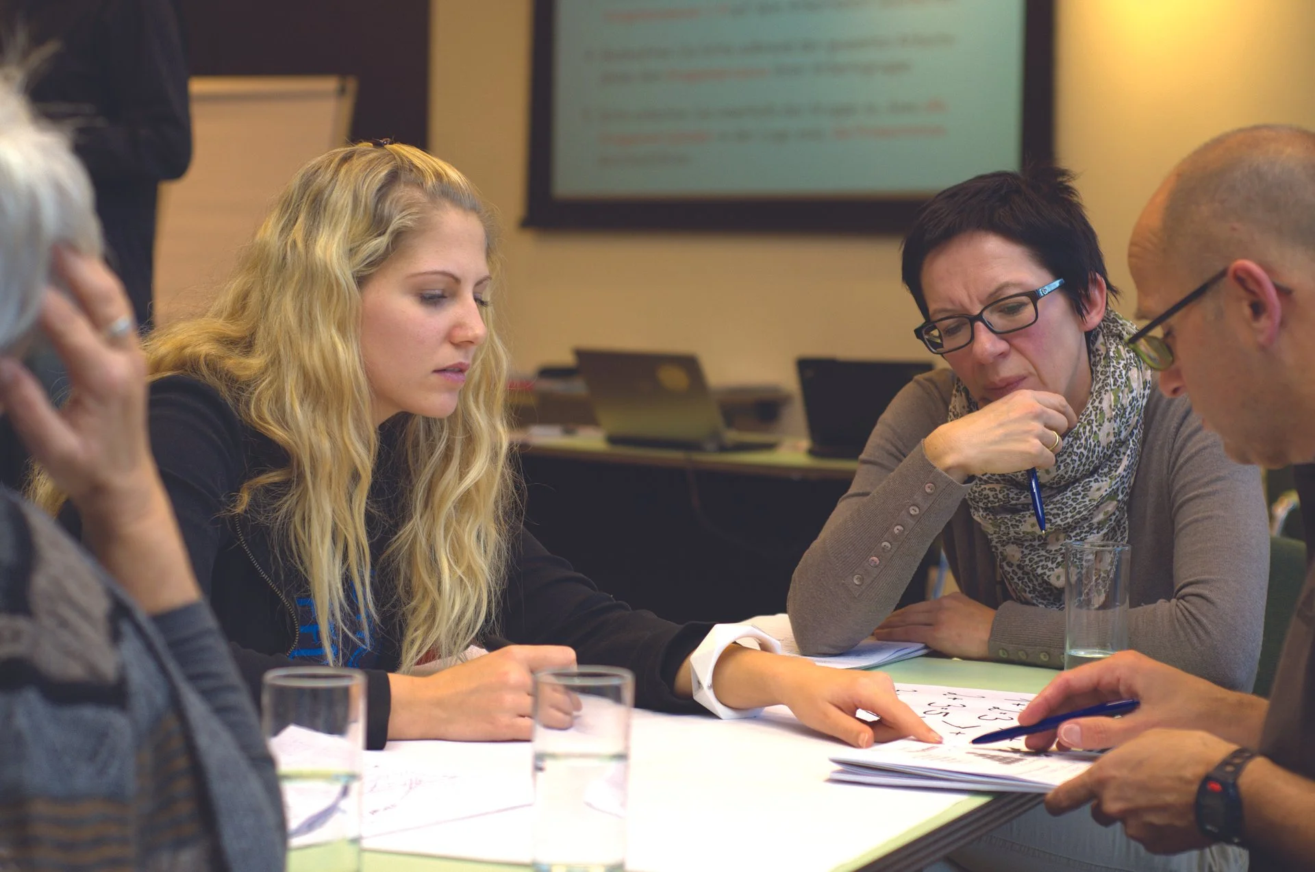 Work meeting in boardroom