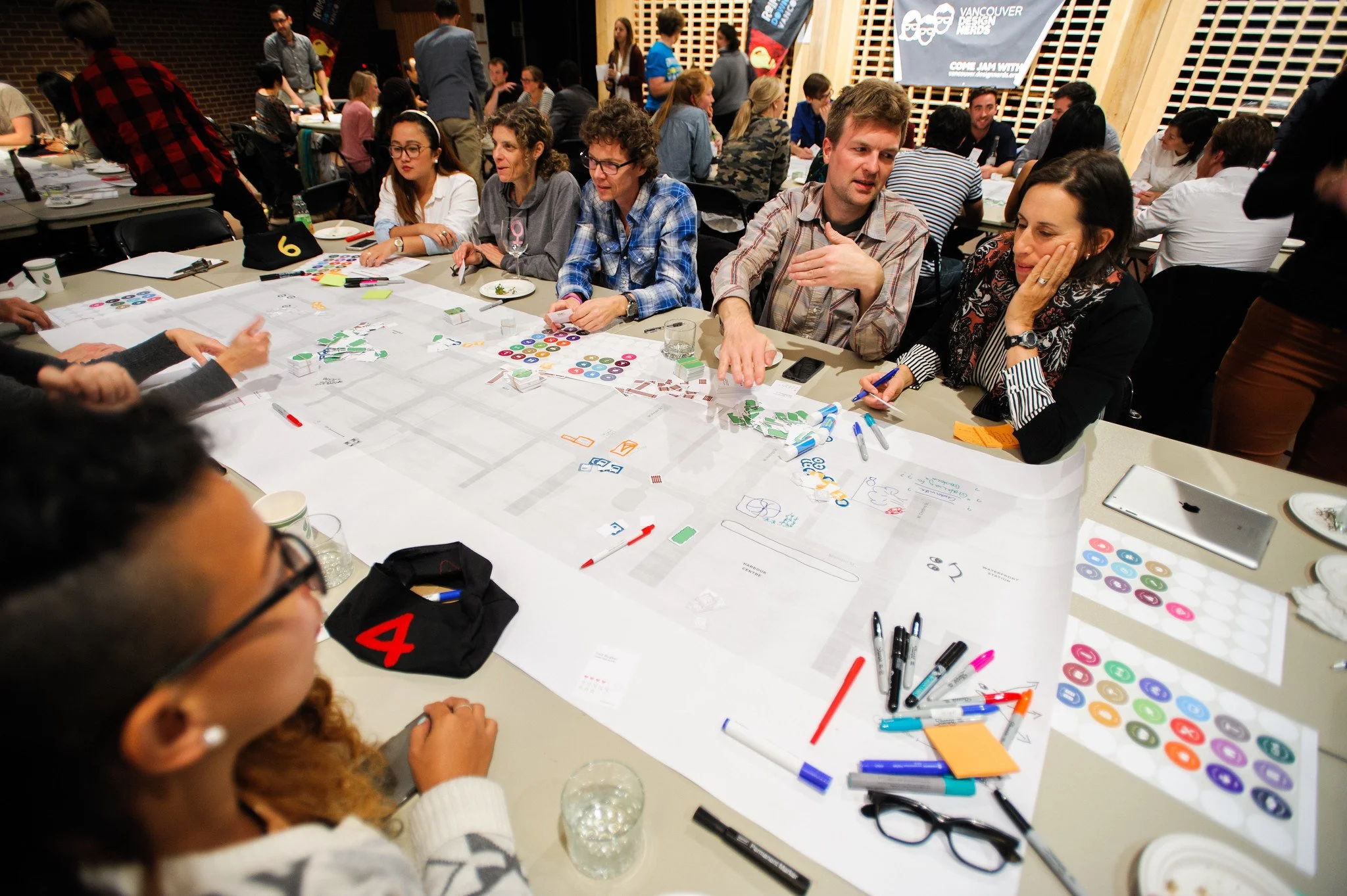 A group of people in a design workshop