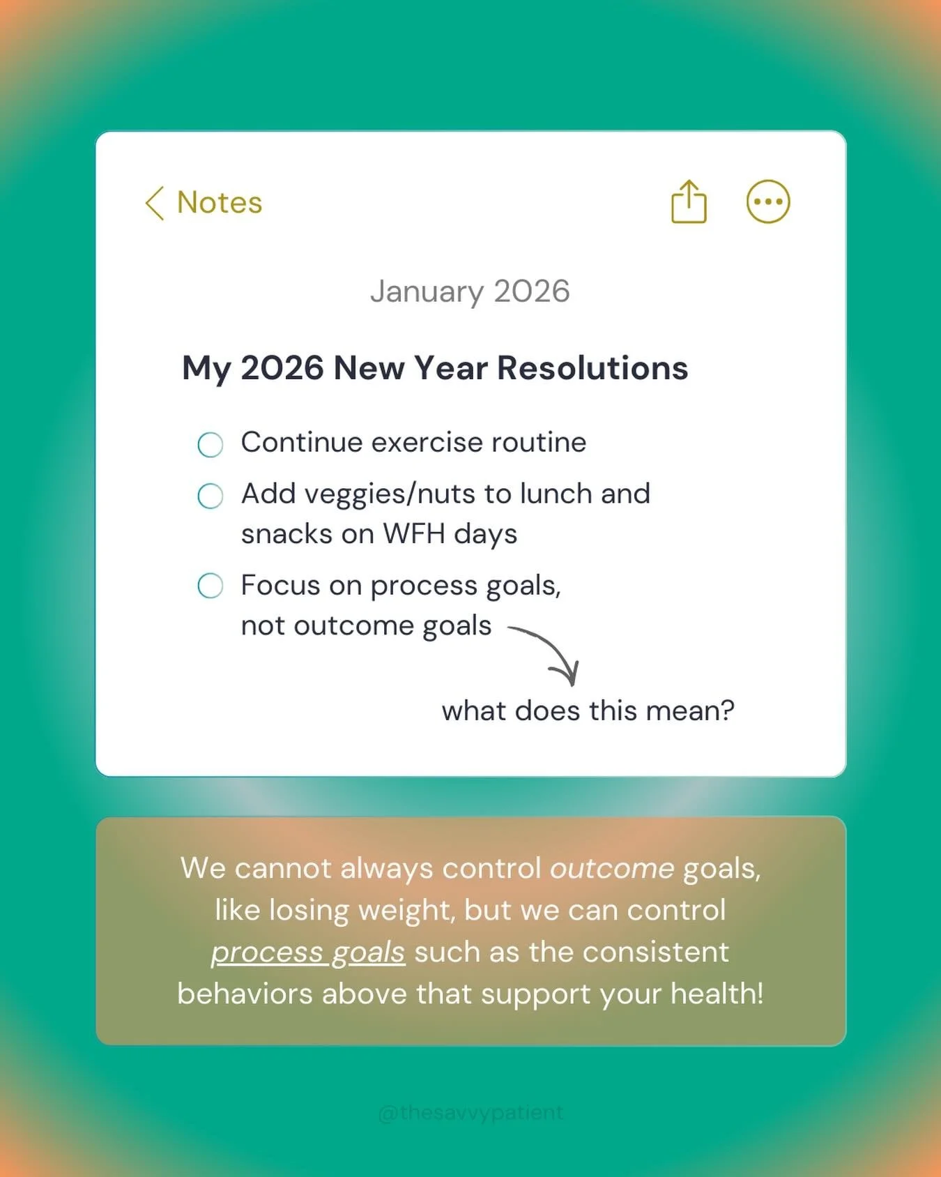 Let&rsquo;s have an honest conversation about New Year&rsquo;s resolutions. Many goals sound good in January&hellip; and can feel impossible by February.

Why? Because the goal was never really in your control.

For example, if your resolution is to 