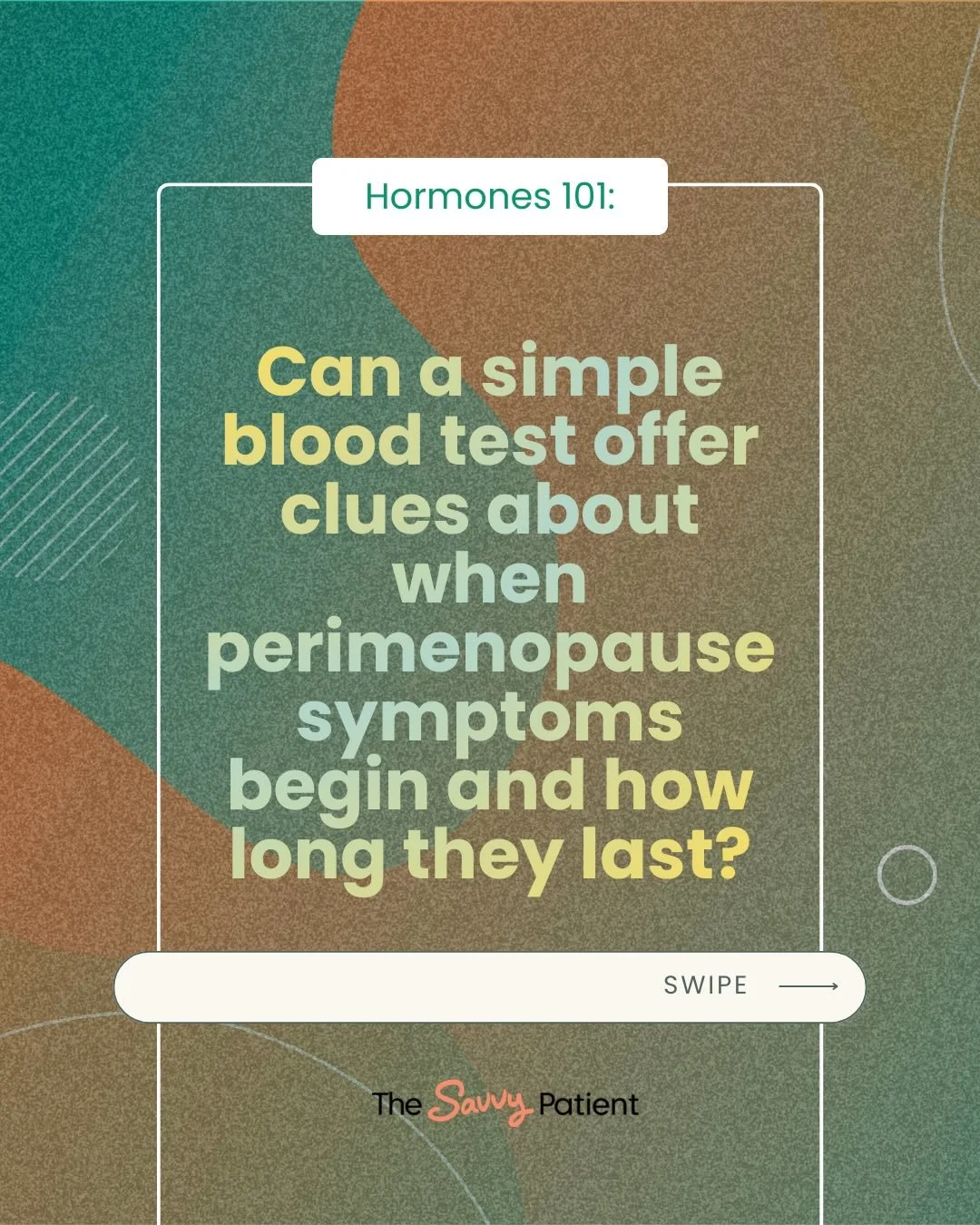 As I write this at age 48, in early perimenopause, I am curious to know what my experience of perimenopause and menopause will be like. Will I have debilitating symptoms? Or will I be one of those women who breezes through menopause?

From my convers