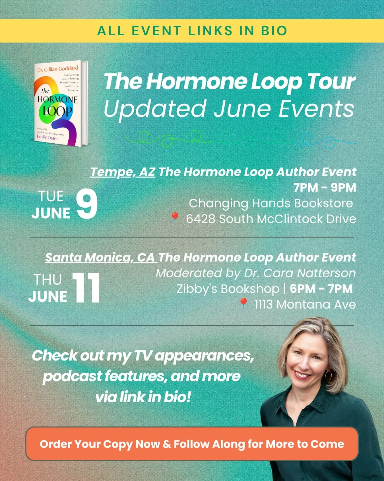 Taking The Hormone Loop on the road this week ✈️📚

I&rsquo;m so excited to keep sharing the book and discussing hormones, women&rsquo;s health, and what it really means to become a more savvy patient, especially heading back to my home state of Ariz