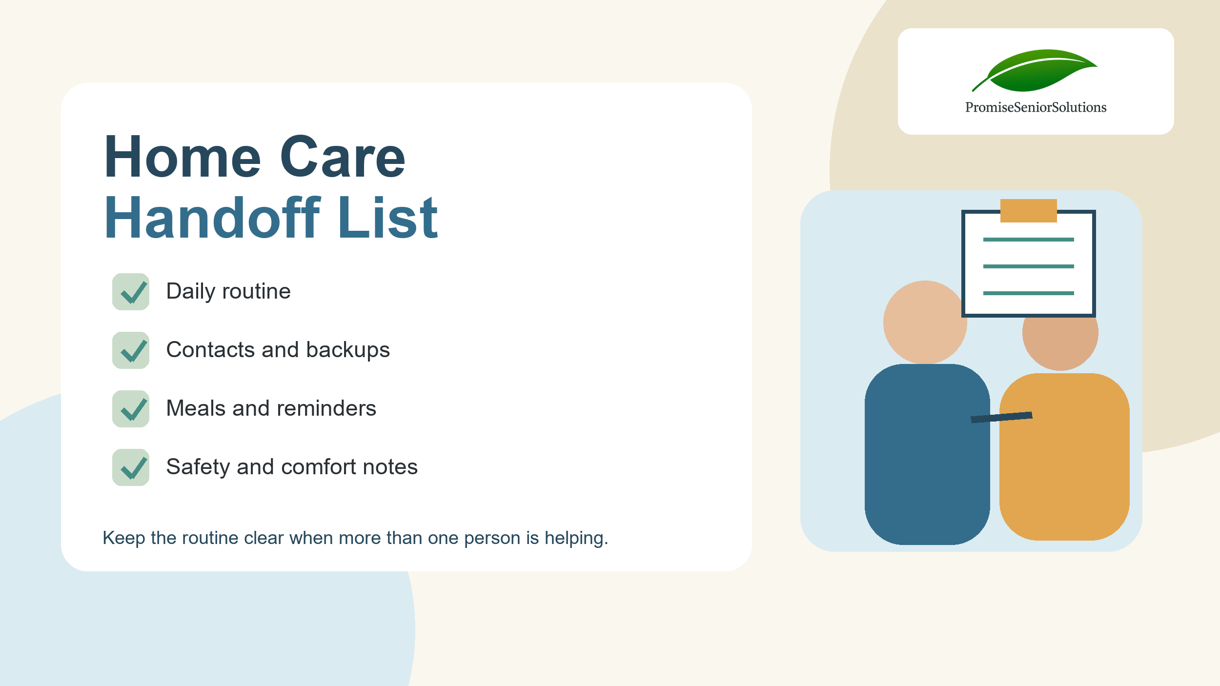 What to Put on a Home Care Handoff List