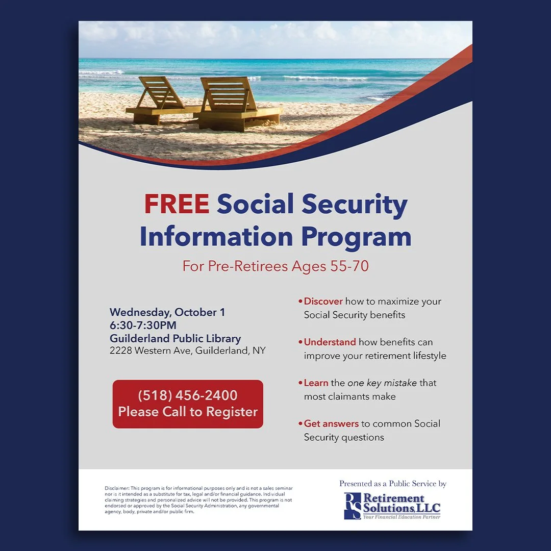 Retirement Solutions, Event Flyer, 2025