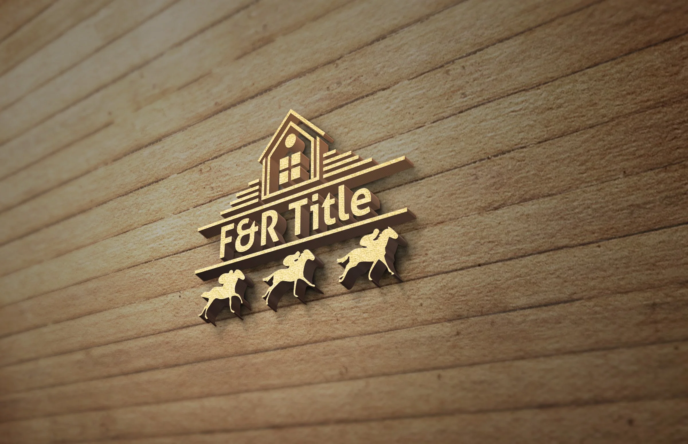 F&R Title Logo Mockup