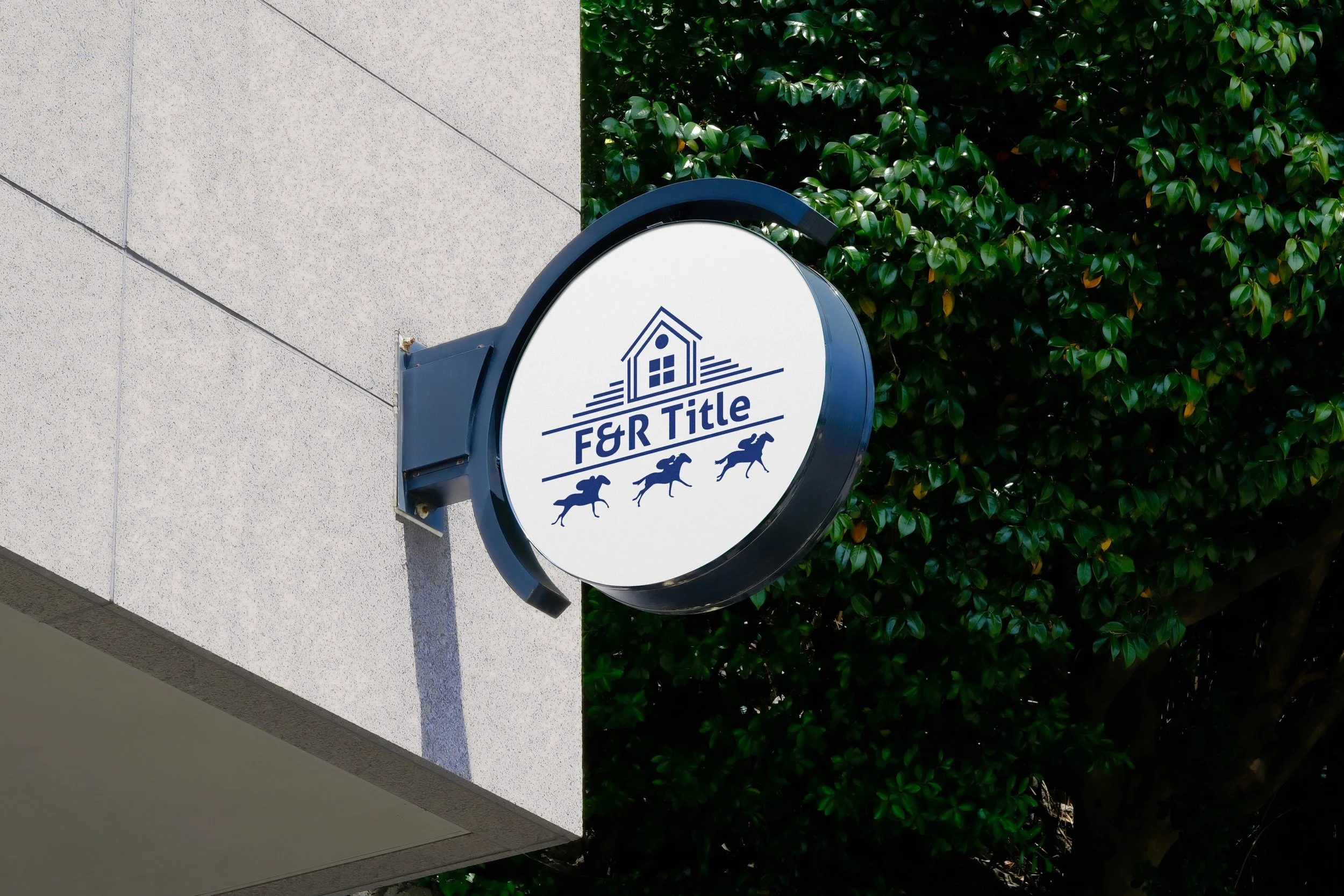 F&R Title Logo Signage Mockup