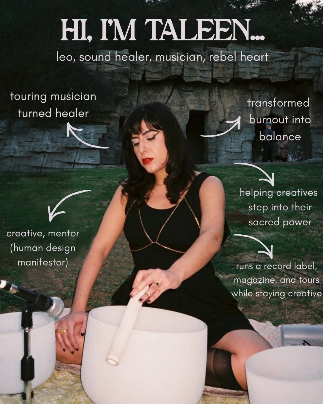 feels like a good time to reintroduce myself since it&rsquo;s officially spring!

I&rsquo;m @taleenkali. touring musician turned sound healer turned creative mentor for fellow artists who feel ready to step into their sacred creative power.

I spent 