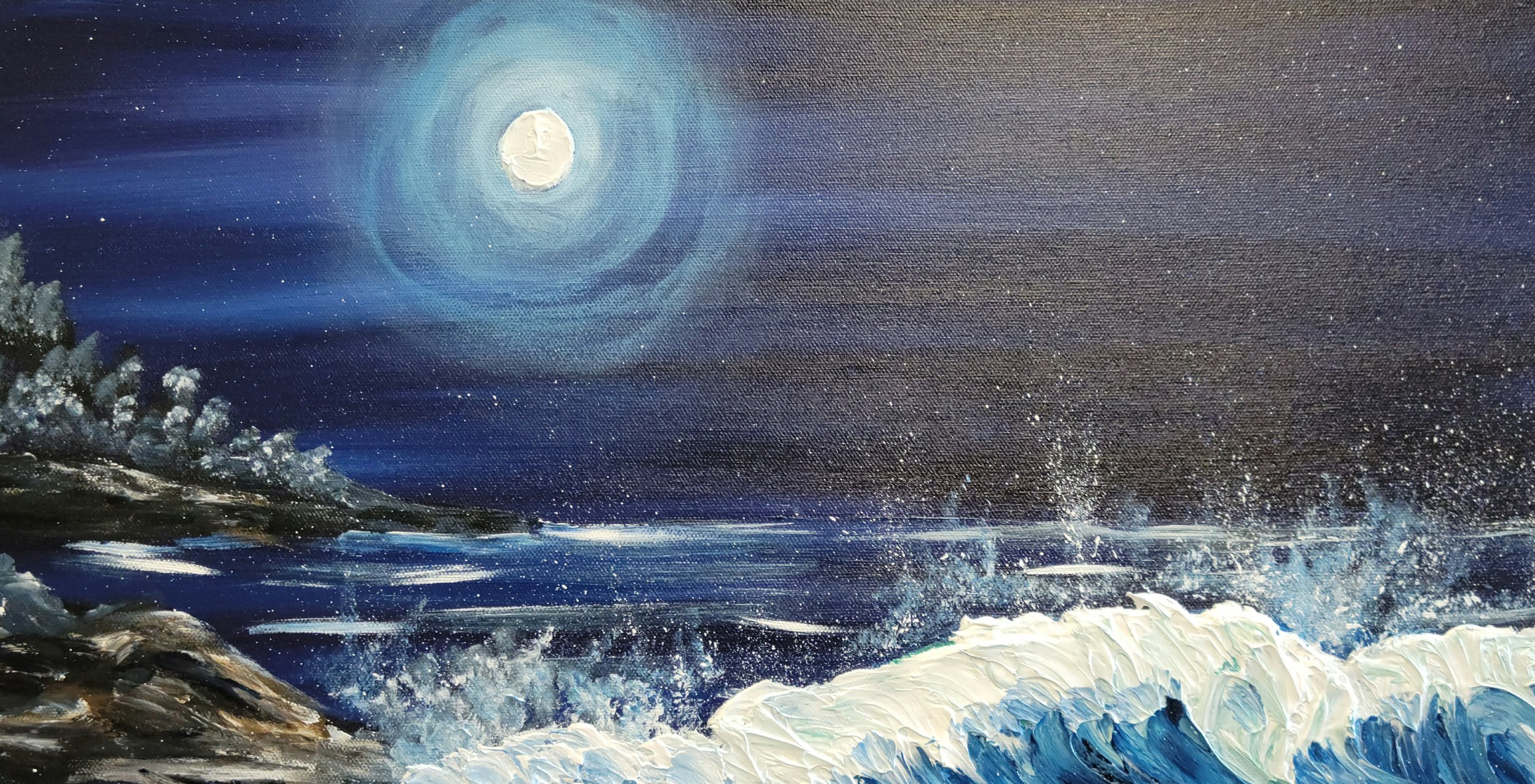 Blue Waves at Midnight