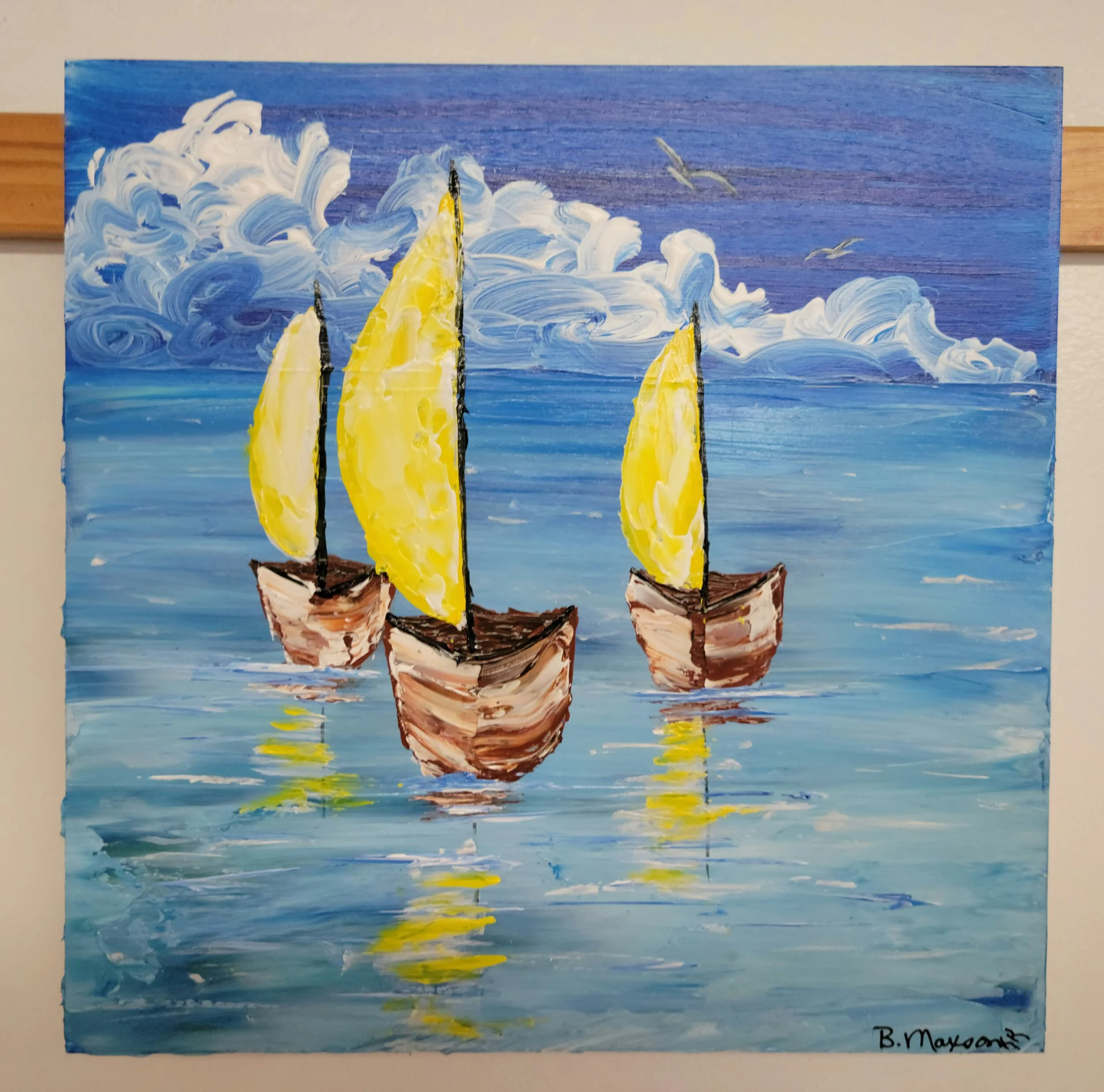 Yellow Sails At Rest