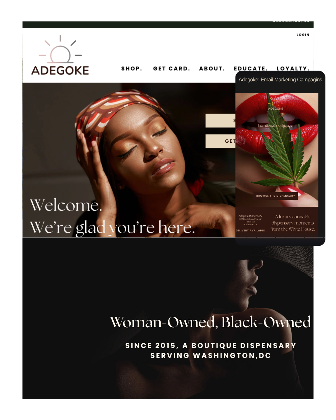 Adegoke: Creative Direction + Email Marketing