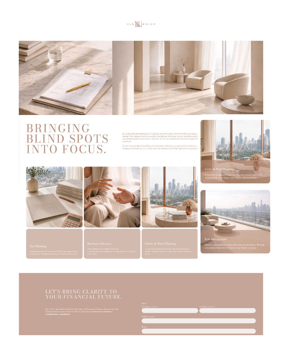 Six Point CPAs: Website Refresh