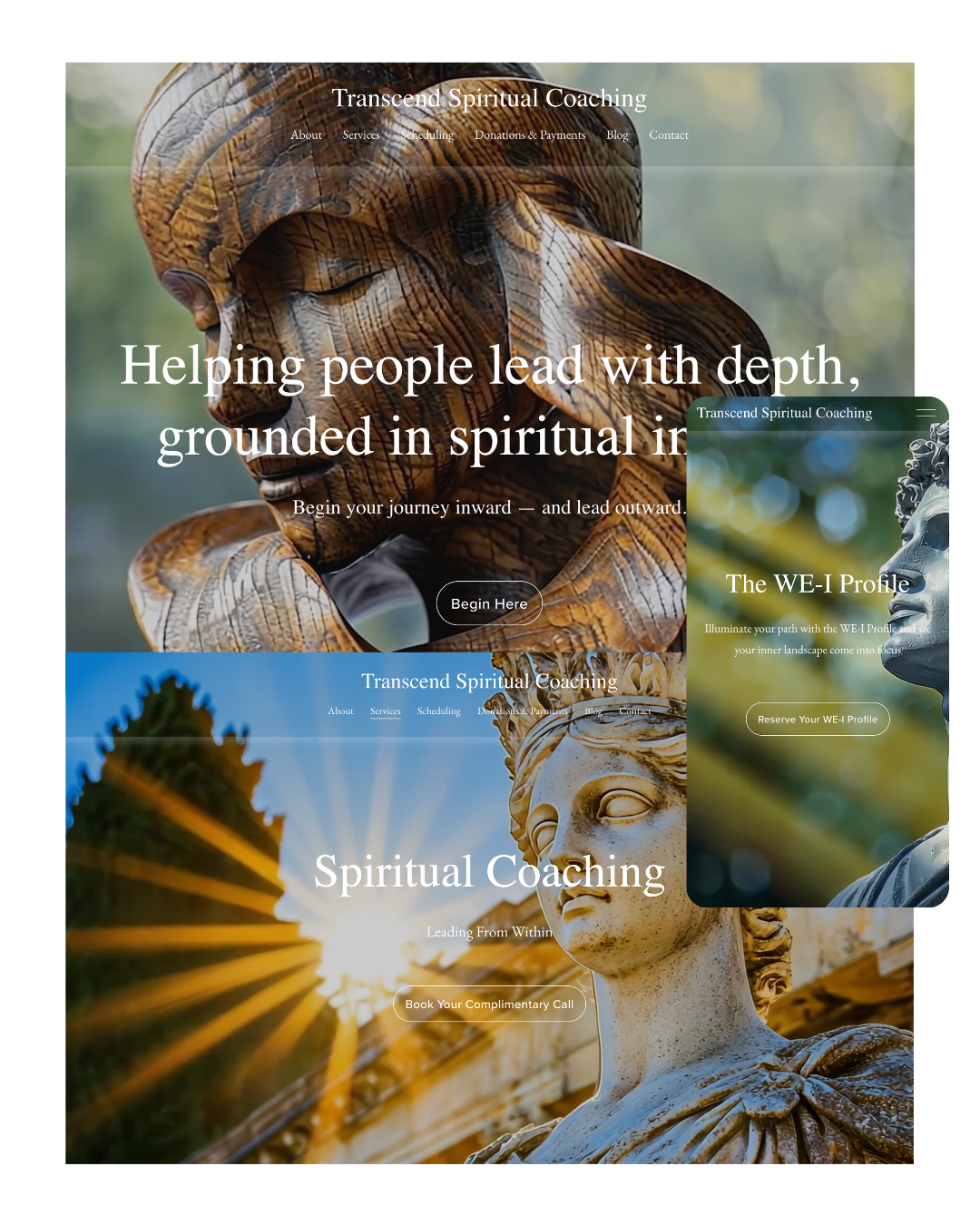 Transcend: Spiritual Coaching Platform