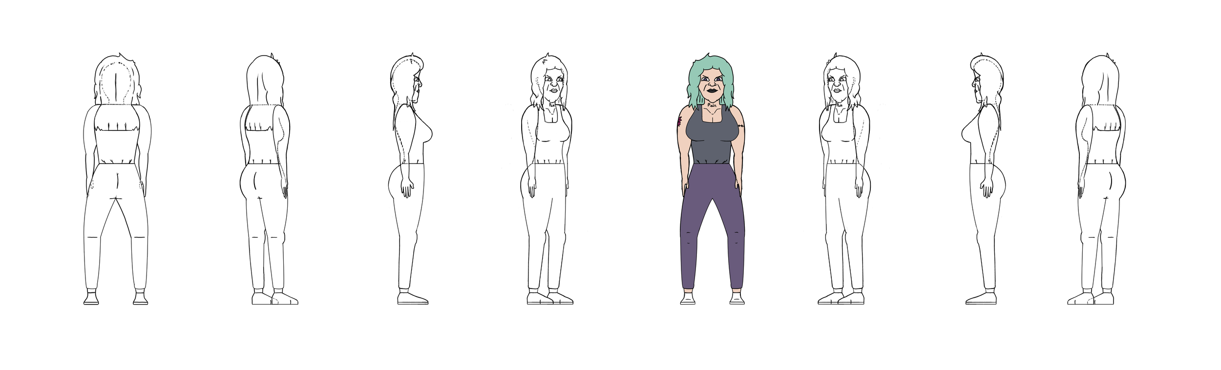 Beef Creek cartoon pilot concept art.