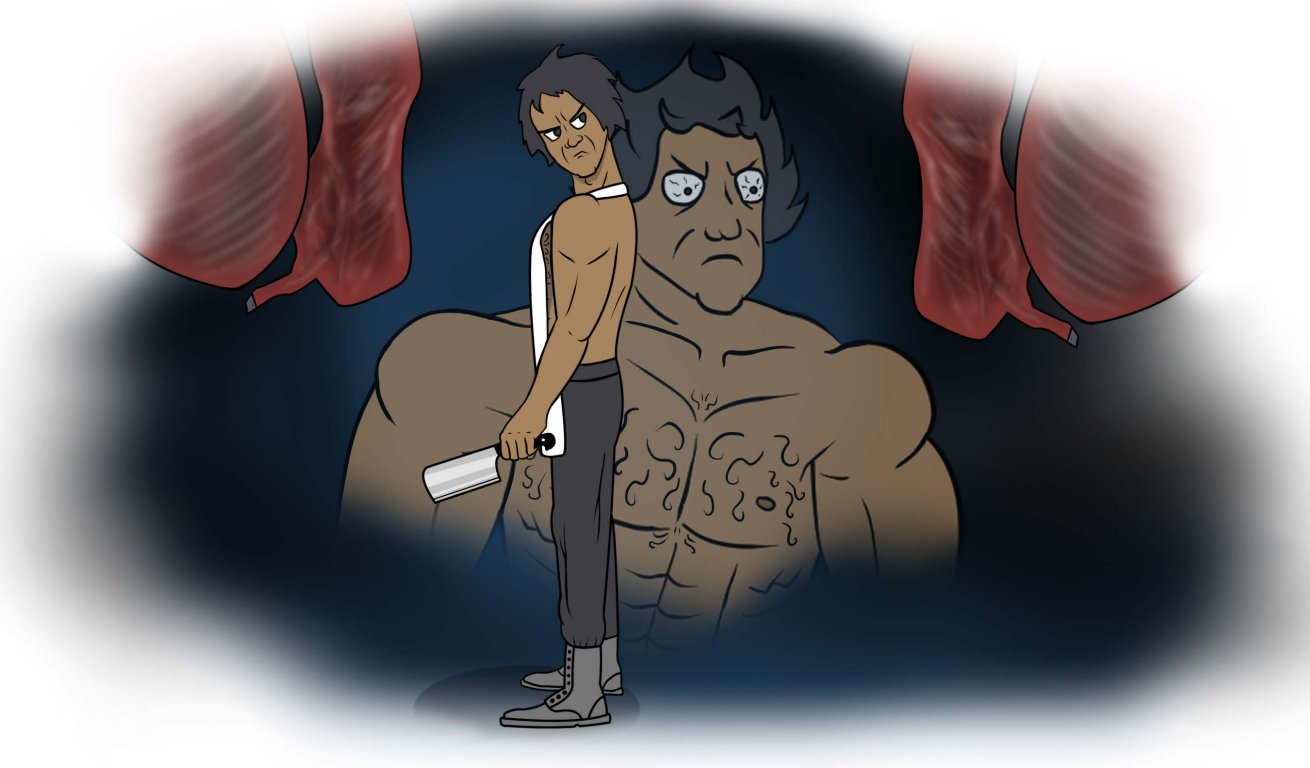 Beef Creek cartoon pilot concept art of Horace, by Kurt Vinci.