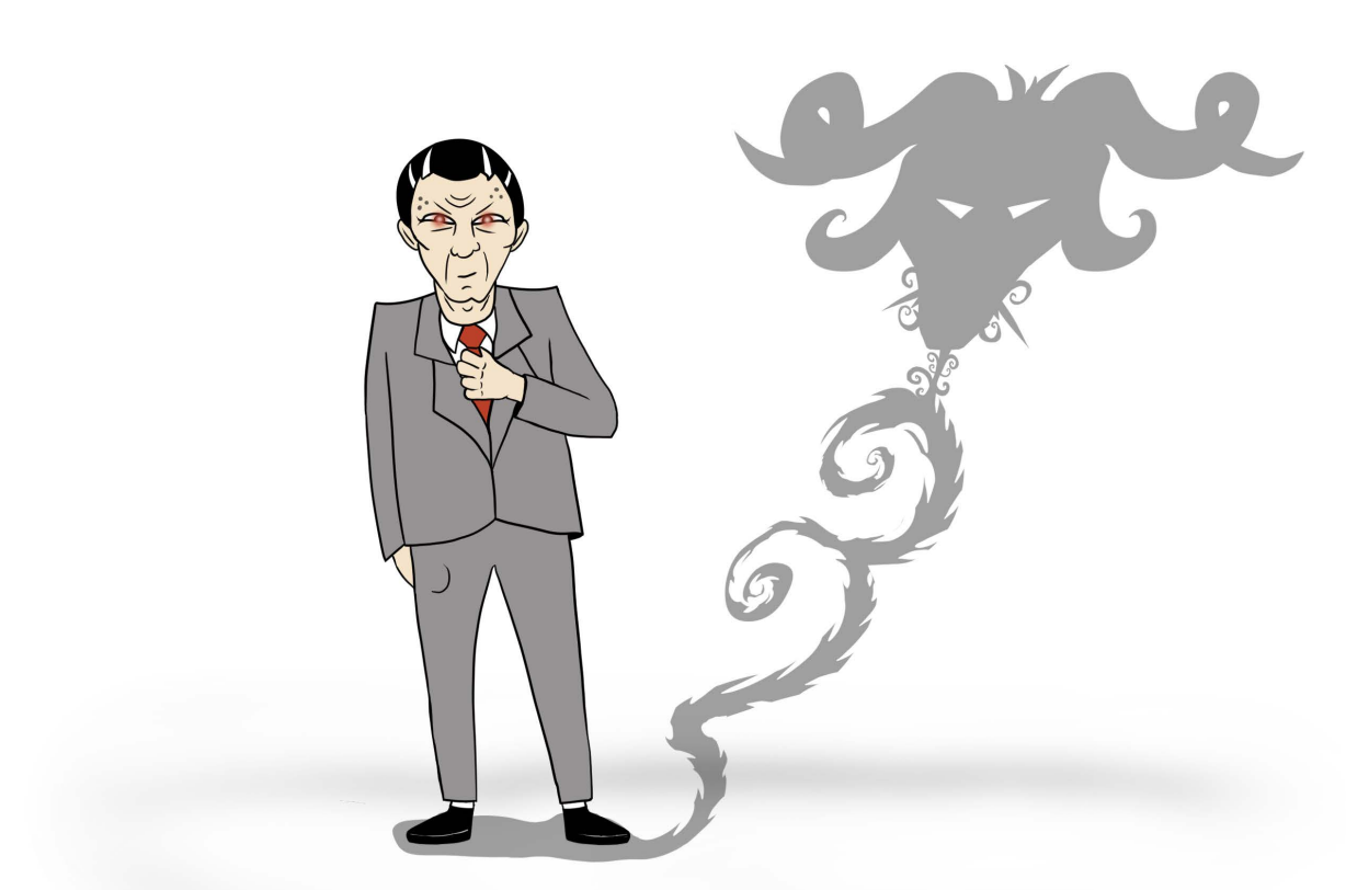 Beef Creek cartoon pilot concept art of Mr. Petrulo, by Kurt Vinci.