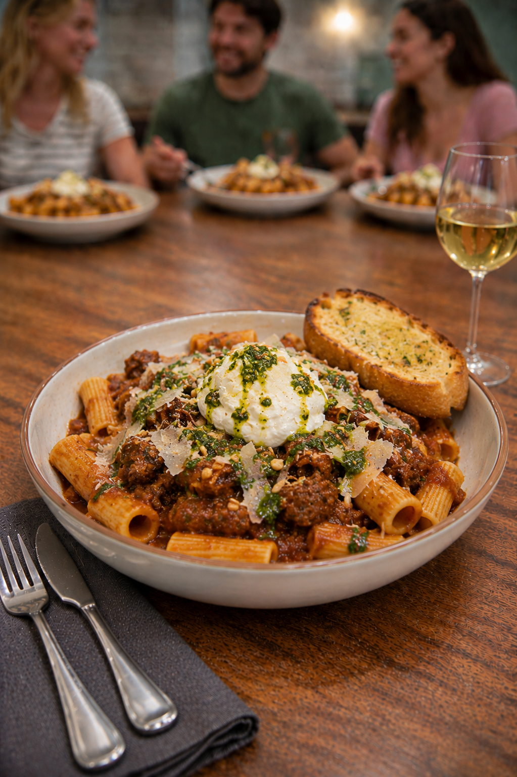 Rigatoni with Tuscan Pork Rib Ragù