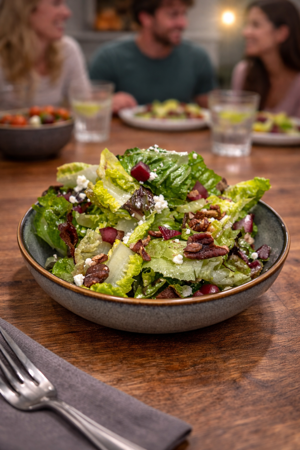 Baby Green Salad with Maple Balsamic Vinaigrette