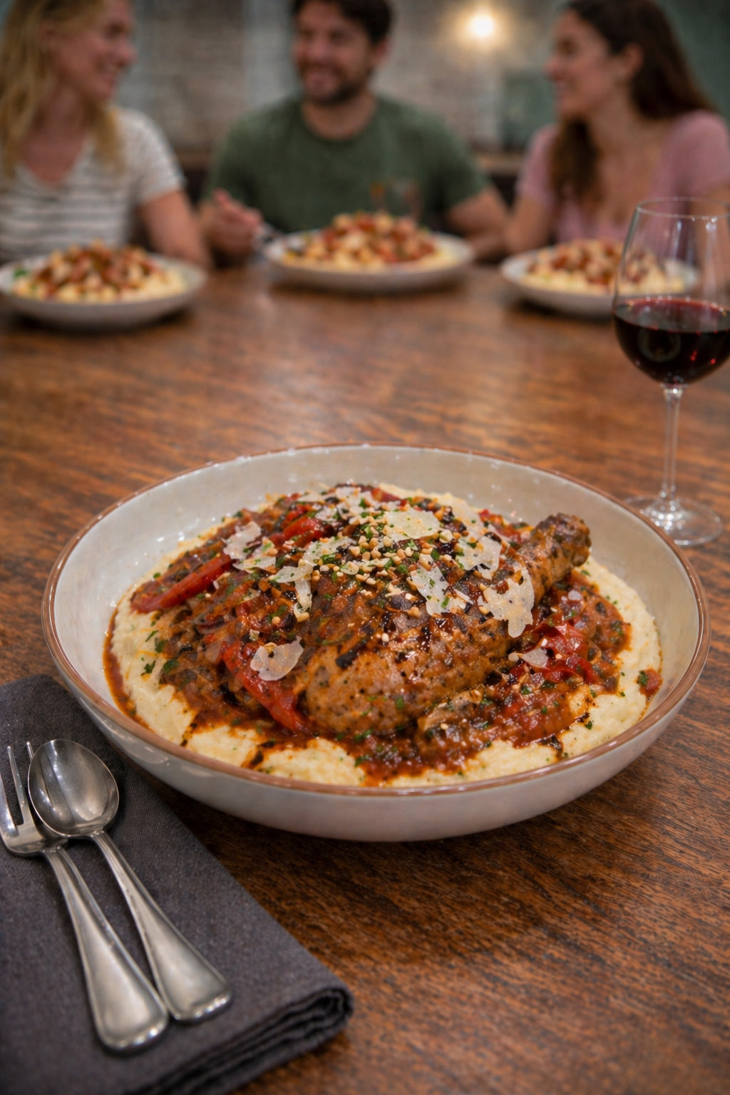 Chicken Cacciatore With Whipped Yukon Gold Potatoes