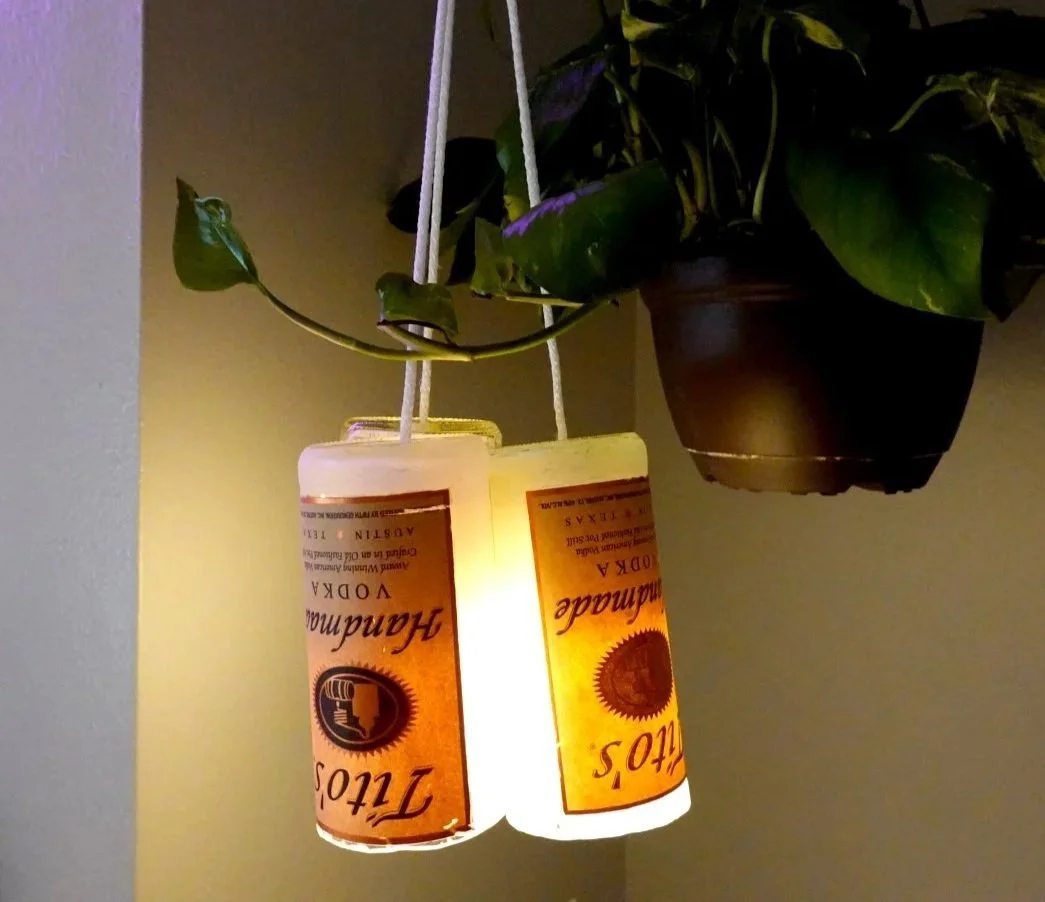Hanging Vodka Trio Lamp