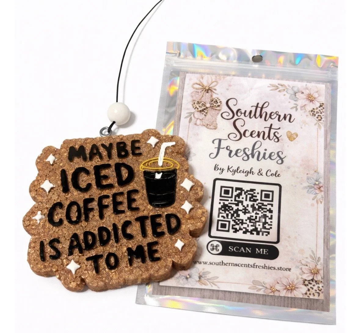 Iced Coffee Addiction Car Freshie