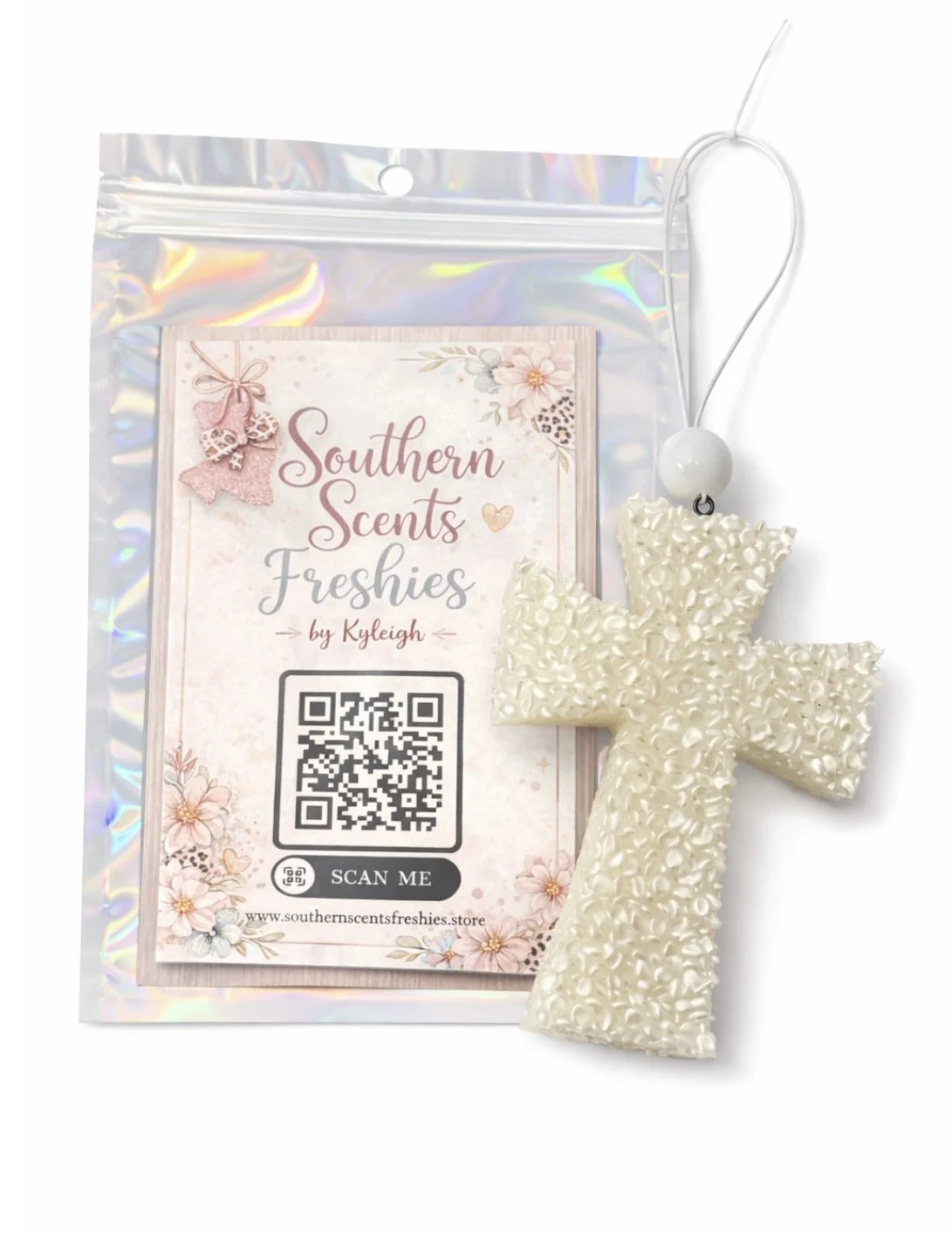 Handmade Cross Car Freshie