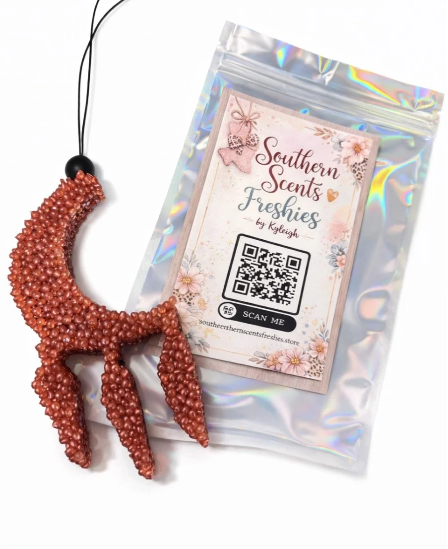 Southern Charm Lobster Claw Car Freshie