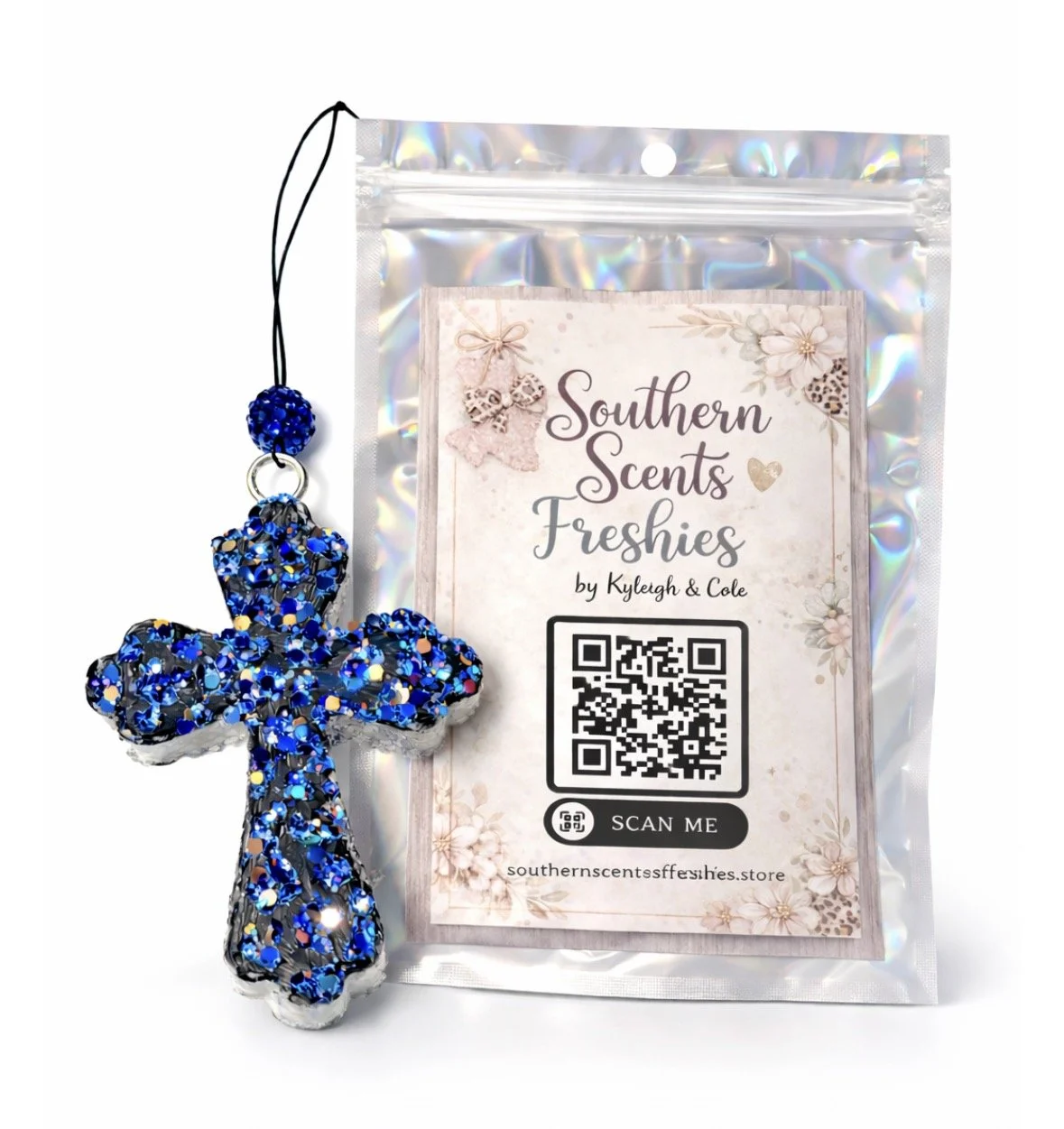 Blue Cross Car Freshie