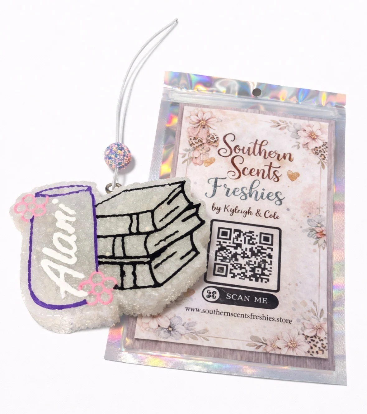 Southern Scents Book Stack Car Freshie