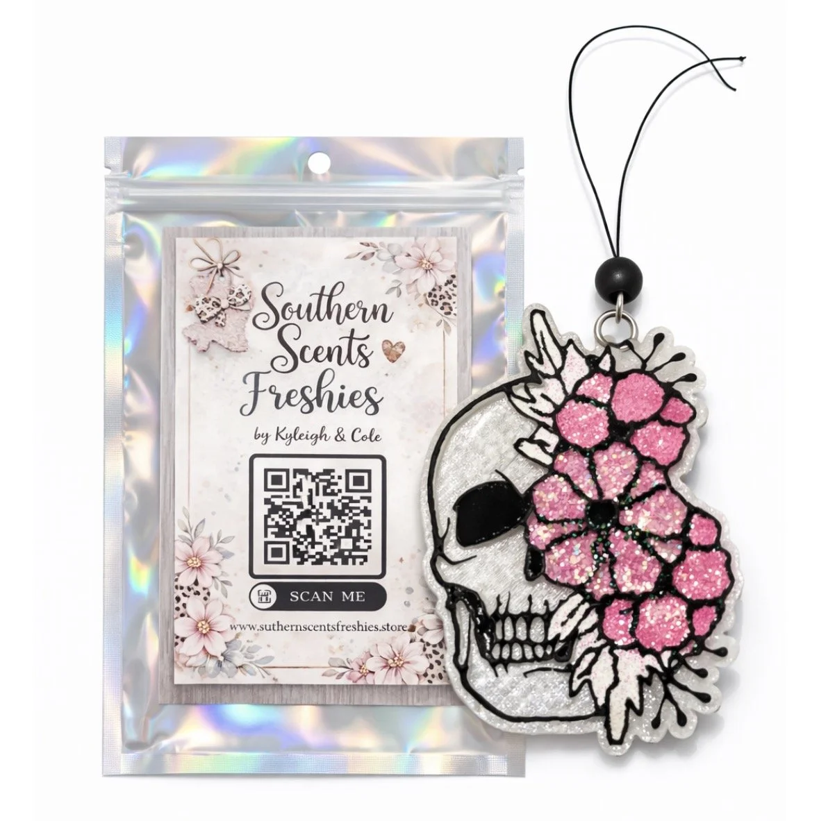 Skull & Floral Freshie