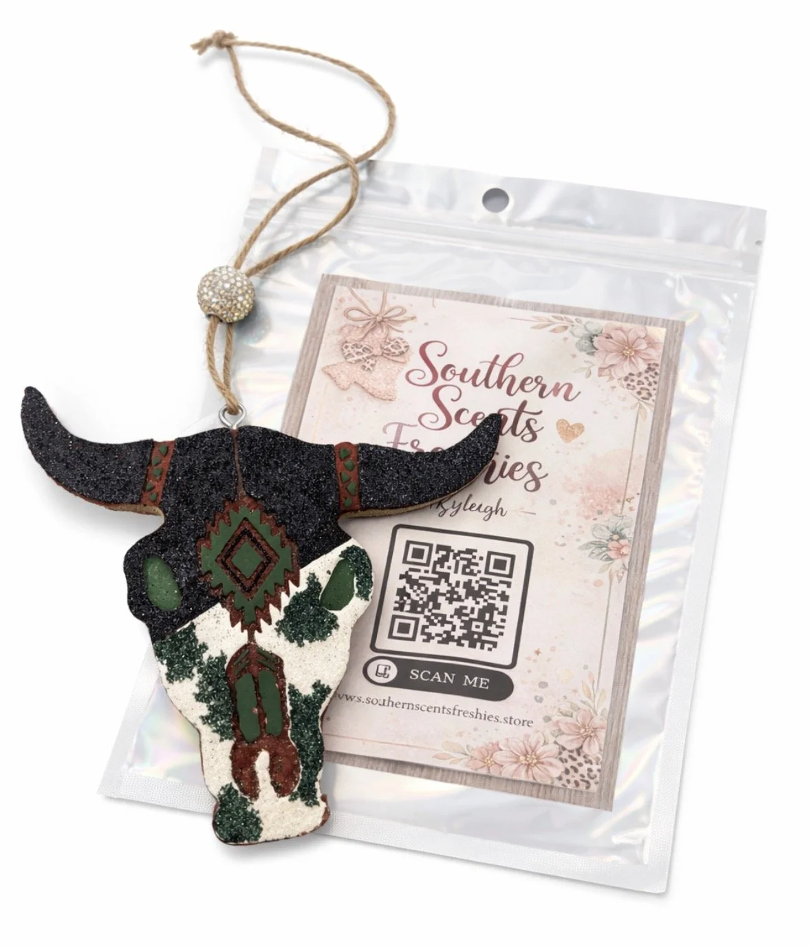 Bull Skull Southern Scents Car Freshie
