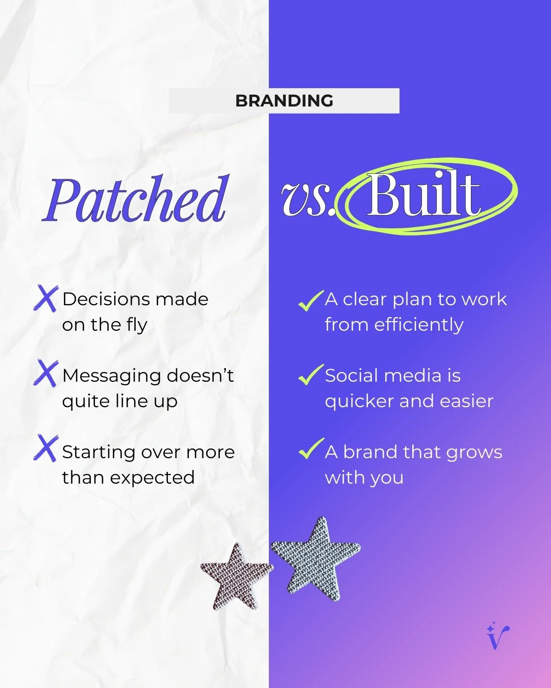 Fast + cheap usually feels great, until it doesn&rsquo;t.

That&rsquo;s when the rebrand happens. Or the redo. Or the &ldquo;okay, this time let&rsquo;s do it right.&rdquo;
And if you&rsquo;ve ever paid for something twice because the first version m