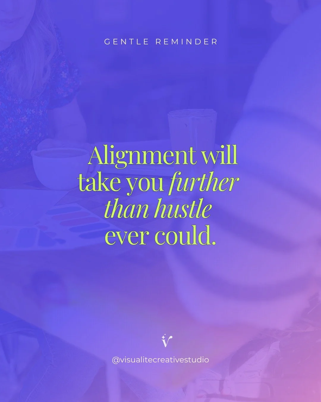 At some point, growth stops feeling like competition and starts feeling like alignment.

So many business owners think they need to outwork or outshine someone else, when what&rsquo;s actually wearing them down is misalignment with clients who aren&r
