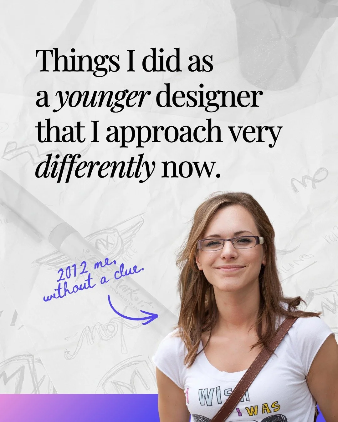 A few things I used to do when I first started designing that make me cringe now&hellip;

🙅🏼&zwj;♀️ Saying yes to timelines that made zero sense.
🙅🏼&zwj;♀️ Choosing or working with colors because the client &ldquo;just liked them.&rdquo;
🙅🏼&zwj