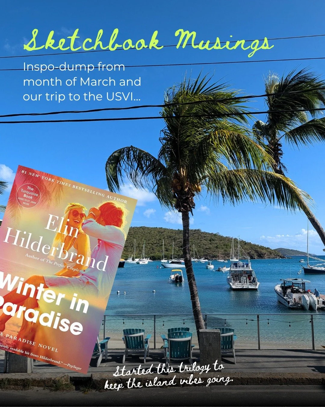 What I make can only be as interesting as what I let inspire me, right?

This month, I've enjoyed paying closer attention to that. Sharing a few of my favorites.

The saturated blues and greens from our trip. The bright buildings and intricate arched