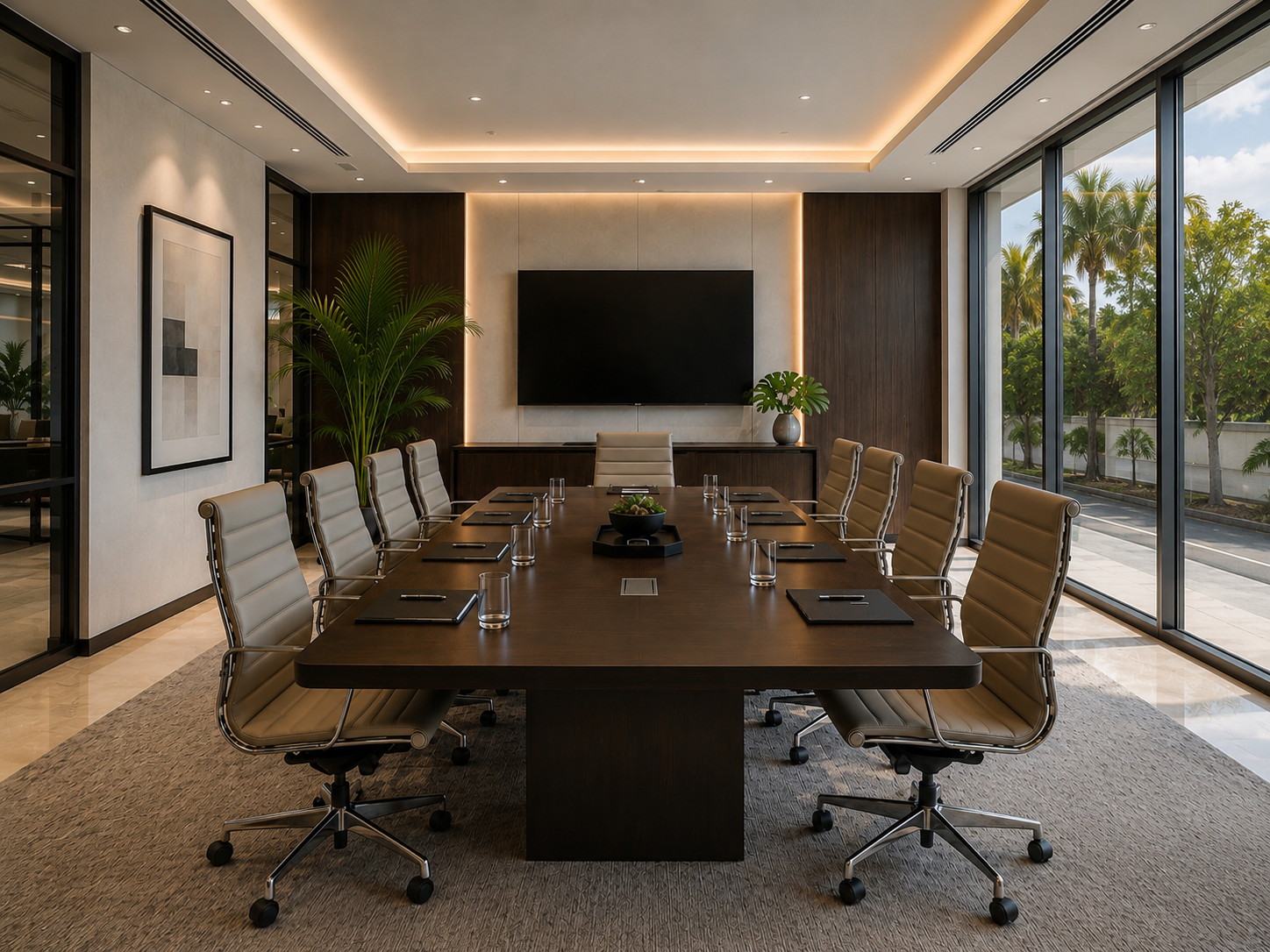 Conference room cleaning and workplace presentation services in Nassau, Bahamas.