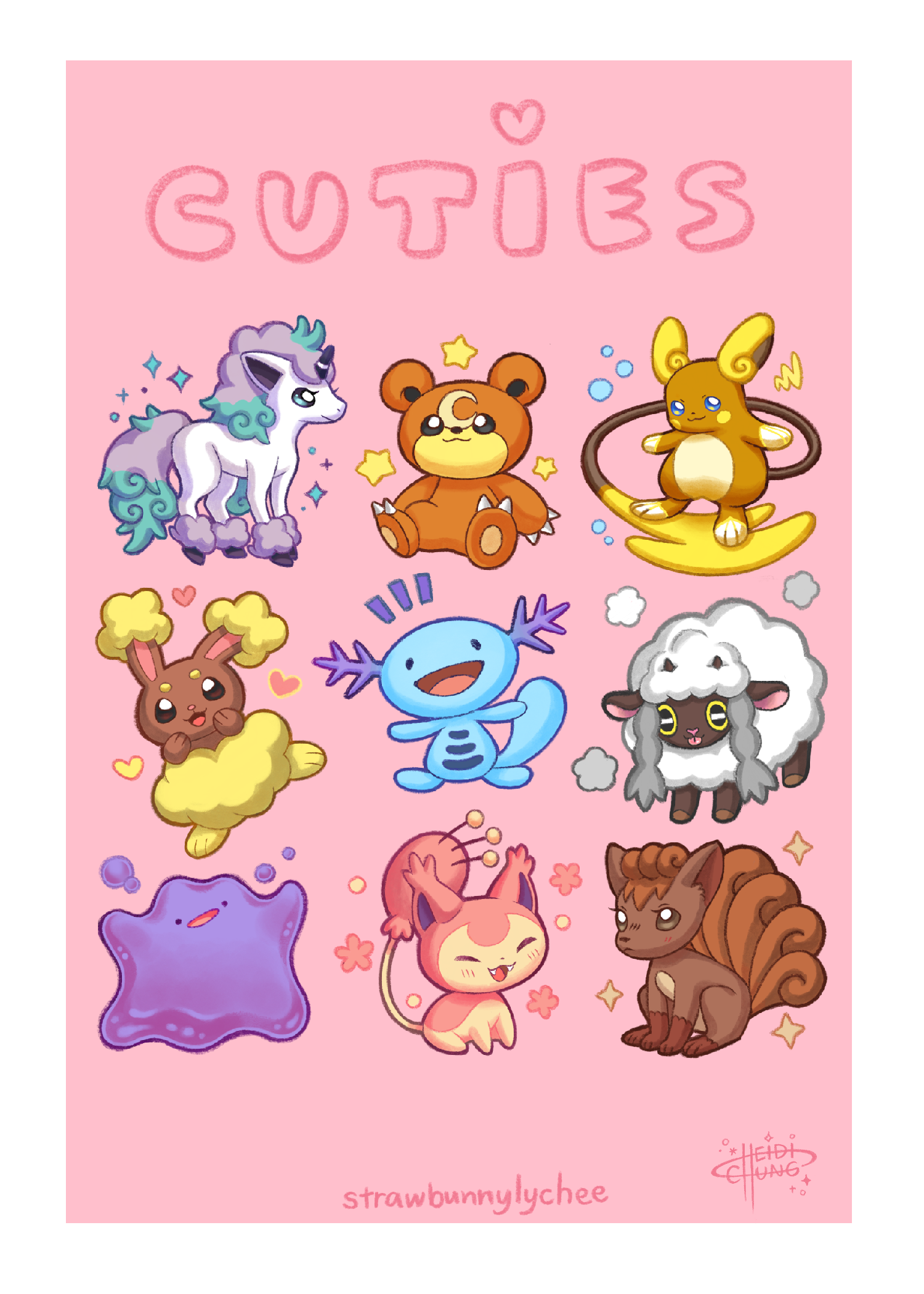 Cuties Pkmn Print