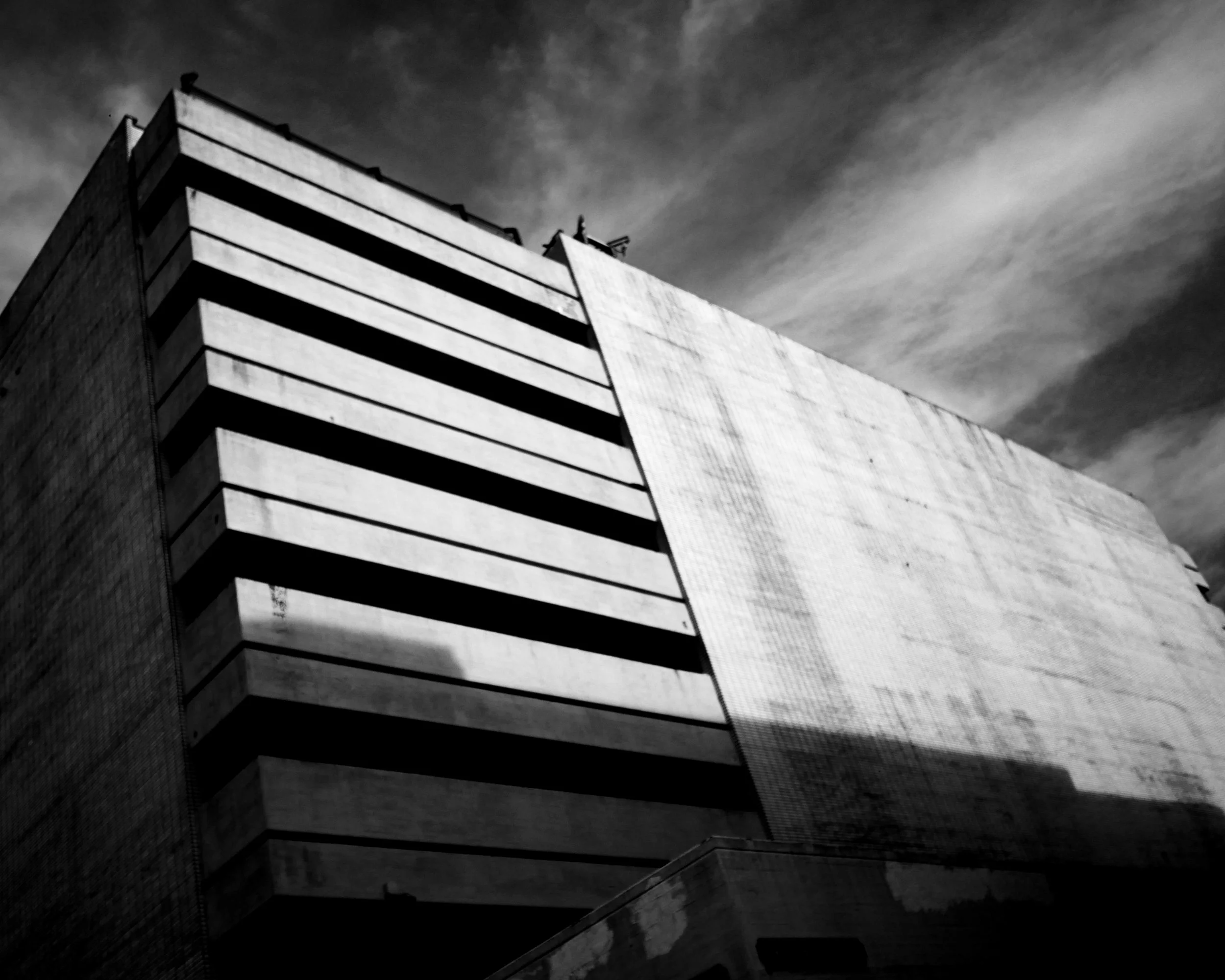 John Lewis Car Park, Sheffield, Black & White