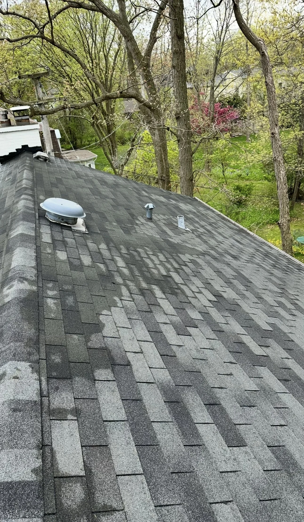 power washing roof