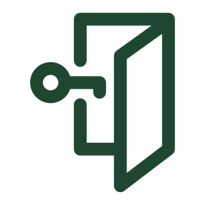Symbol eines feuersignalenalarmes, bei dem eine Person einen Alarm auslöst, indem sie den Hebel an einem Sicherheitstür- oder Notausgangszeichen betätigt.