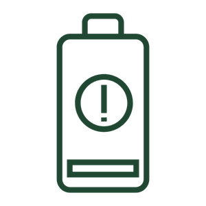 Symbol für einen Rauchmelder mit Alarmfunktion.