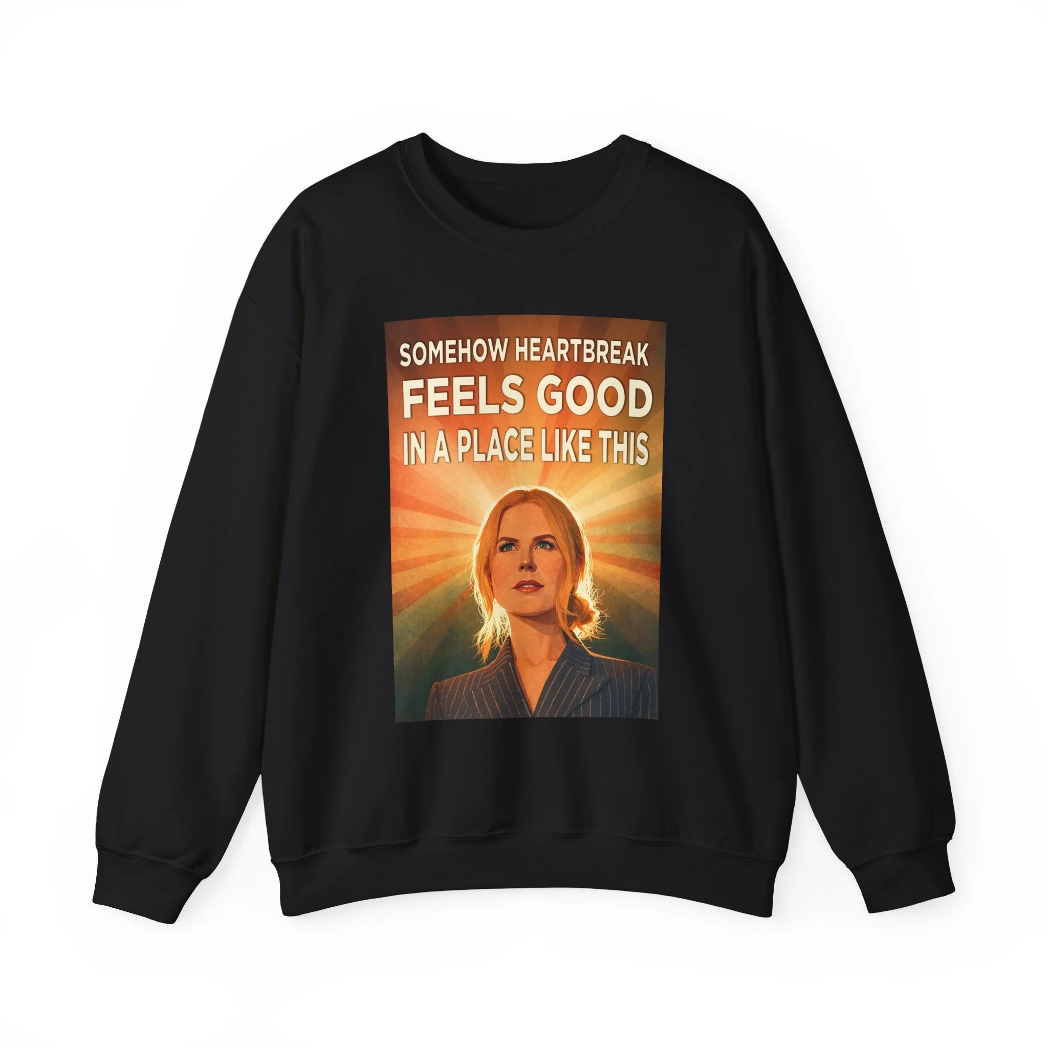 Somehow Heartbreak Feels Good Unisex Heavy Blend™ Crewneck Sweatshirt